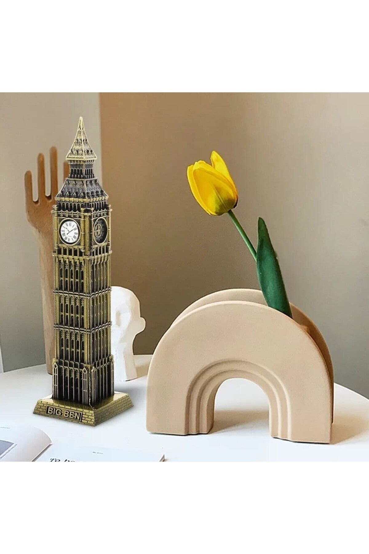 Özen Avm Dekoratif Metal Big Ben Saat Kulesi Biblo