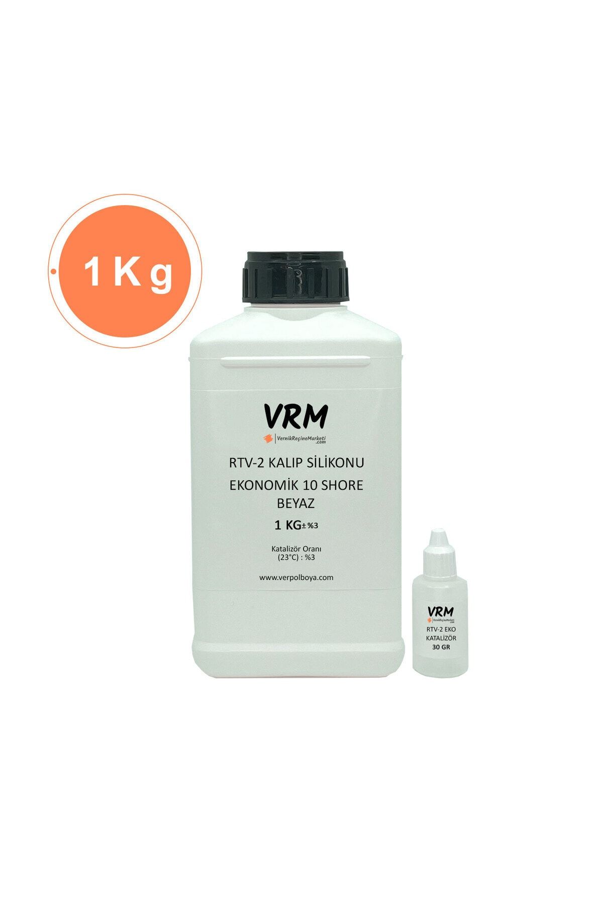 VRM VernikRecineMarketi Rtv-2 Beyaz Kalıp Silikonu (10 SHORE) 1 Kg
