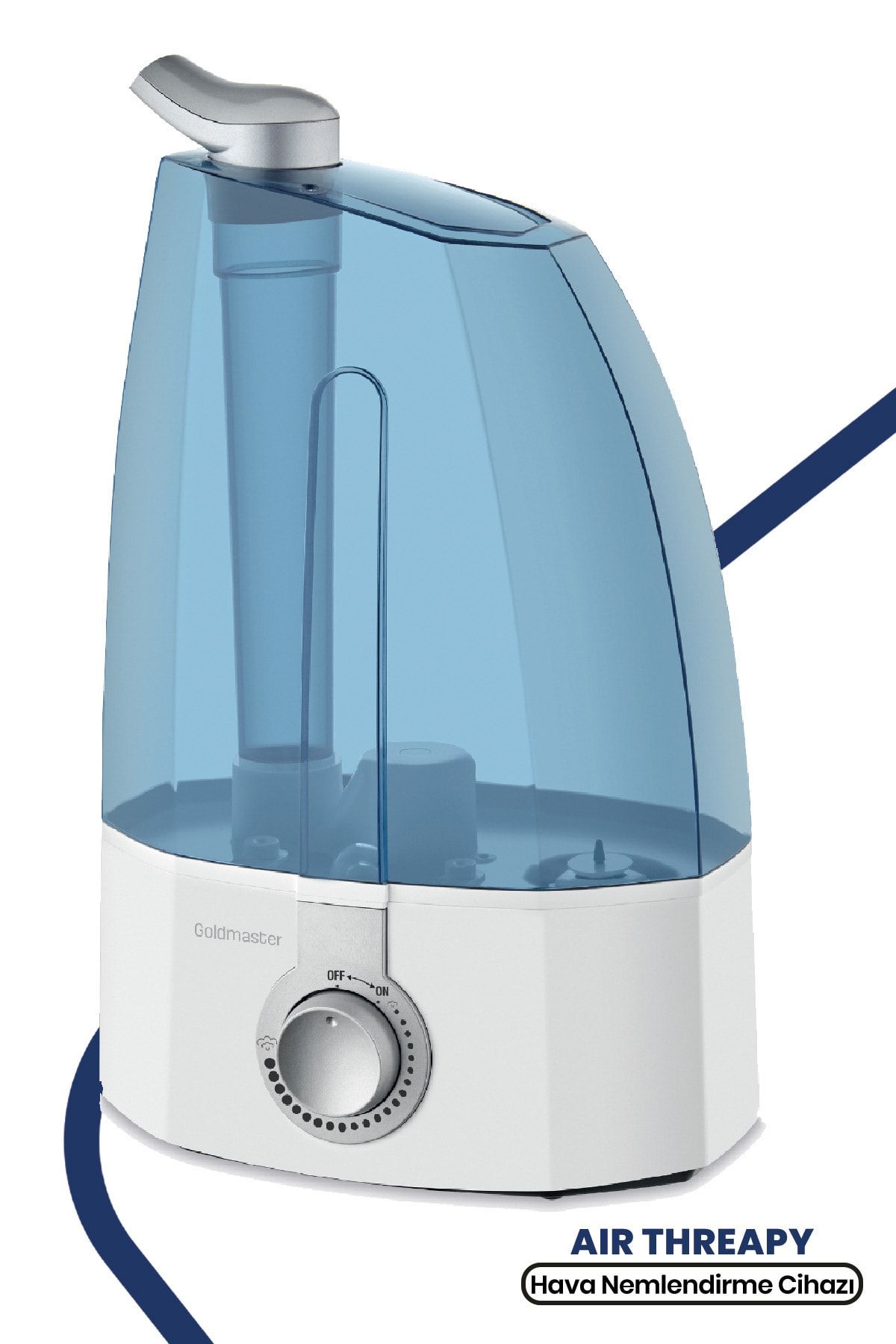GoldMaster Air Therapy Ultrasonik Sessiz 3,7 L Su Tankı 12 Saat Kesintisiz Buhar Veren Hava Nemlendirme Cihazı