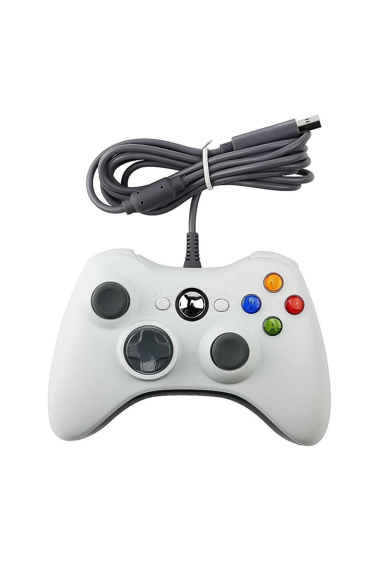 İTHALCİM Xbox 360 Kablolu Oyun Kolu (PC VE XBOX 360 UYUMLU) - Beyaz