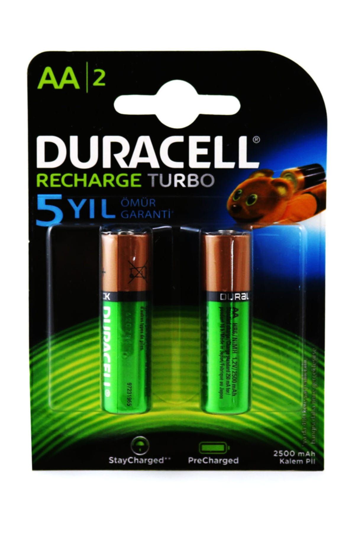 Duracell Şarjli Kalem Pil 2500Mah Aa 2Li Se2A2250