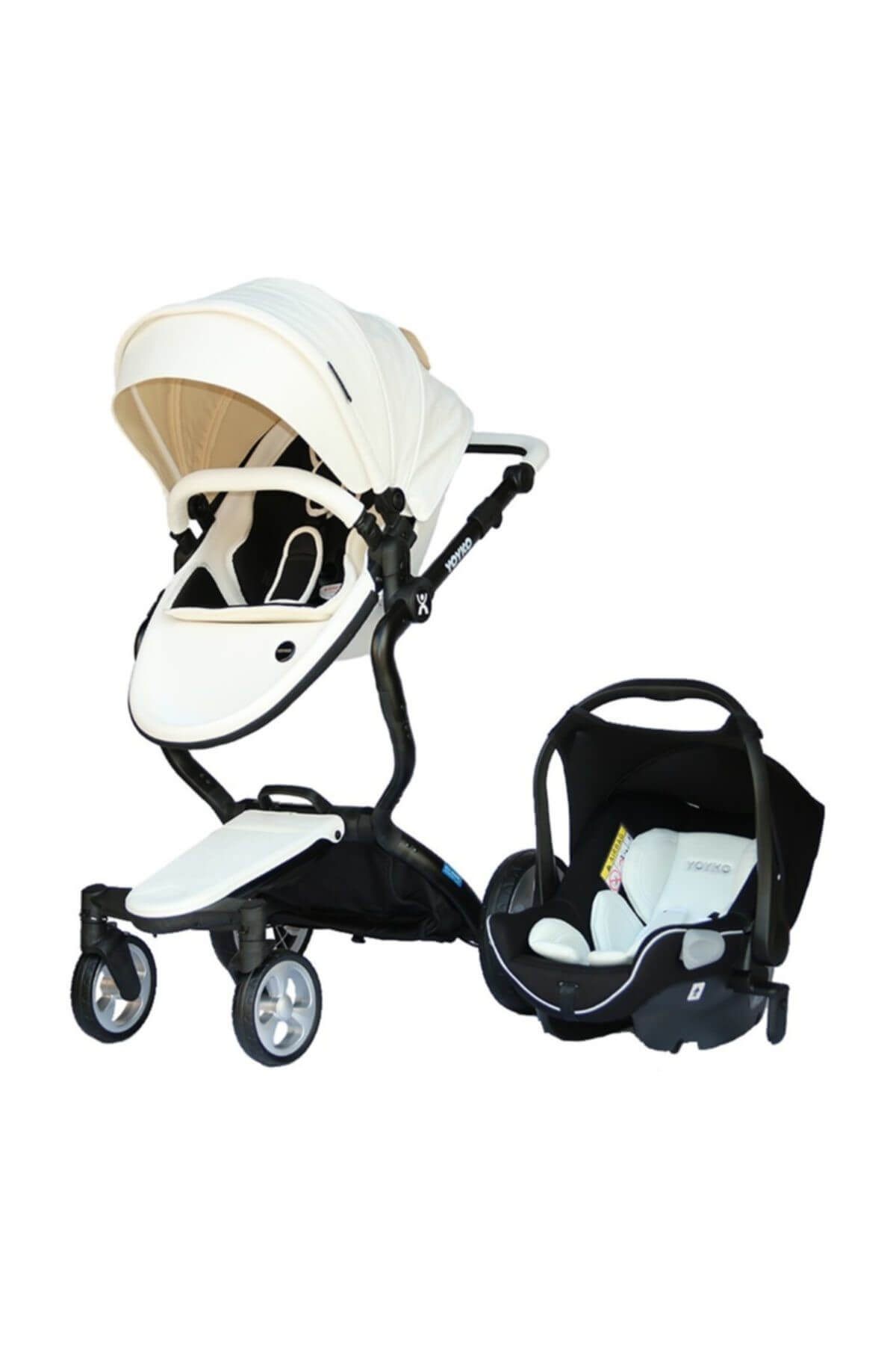 Yoyko Innovation Bebek Arabası 3 İn 1 Beyaz /
