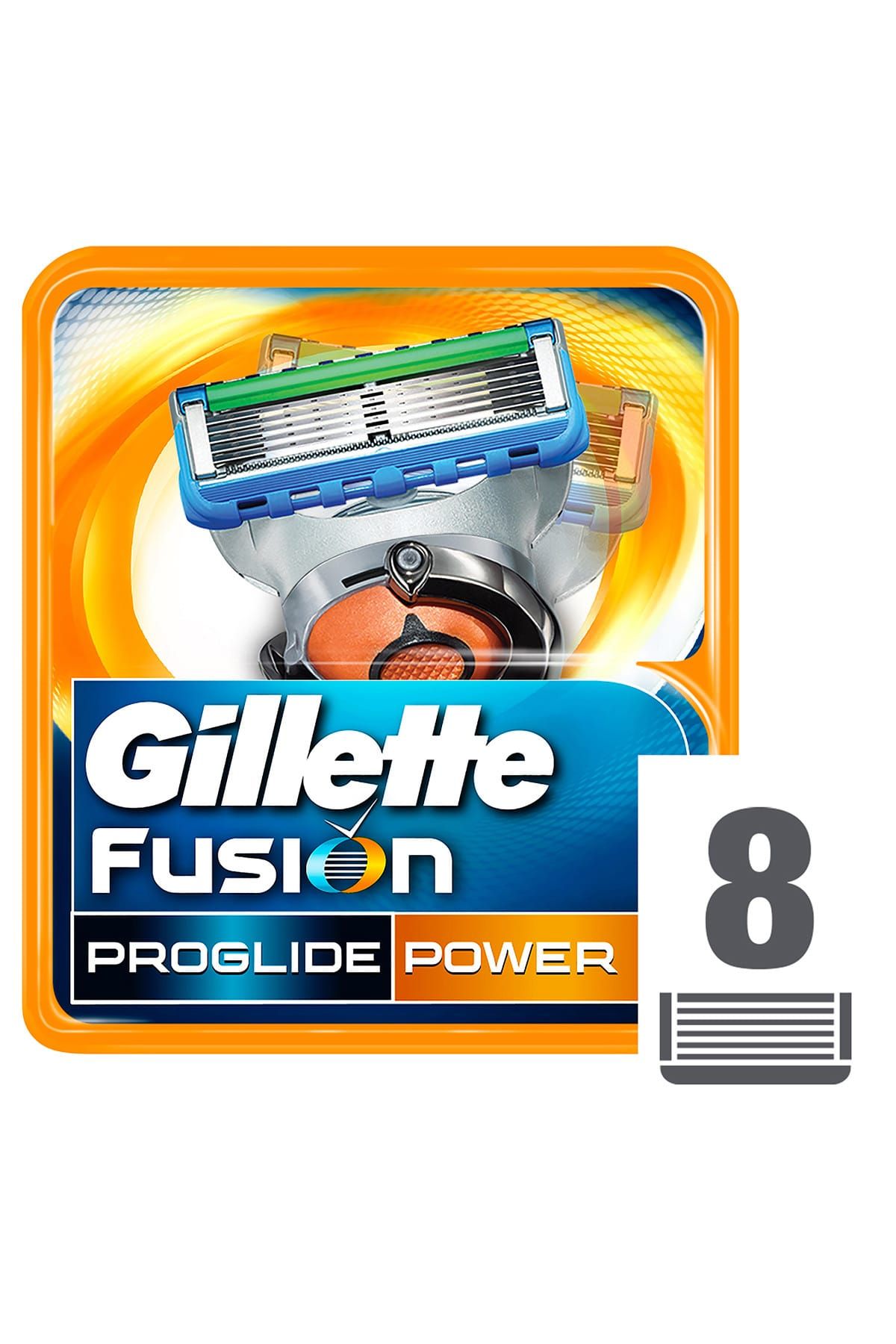 Gillette Fusion Proglide Power Yedek Tıraş Bıçağı 8'Li