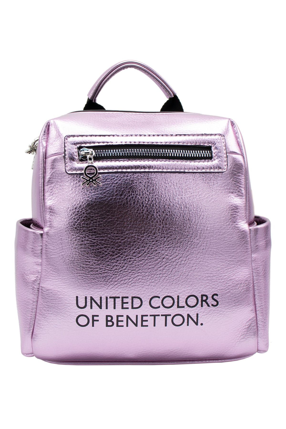 United Colors of Benetton Pembe - Siyah Kadın Sırt Çantası BNT88