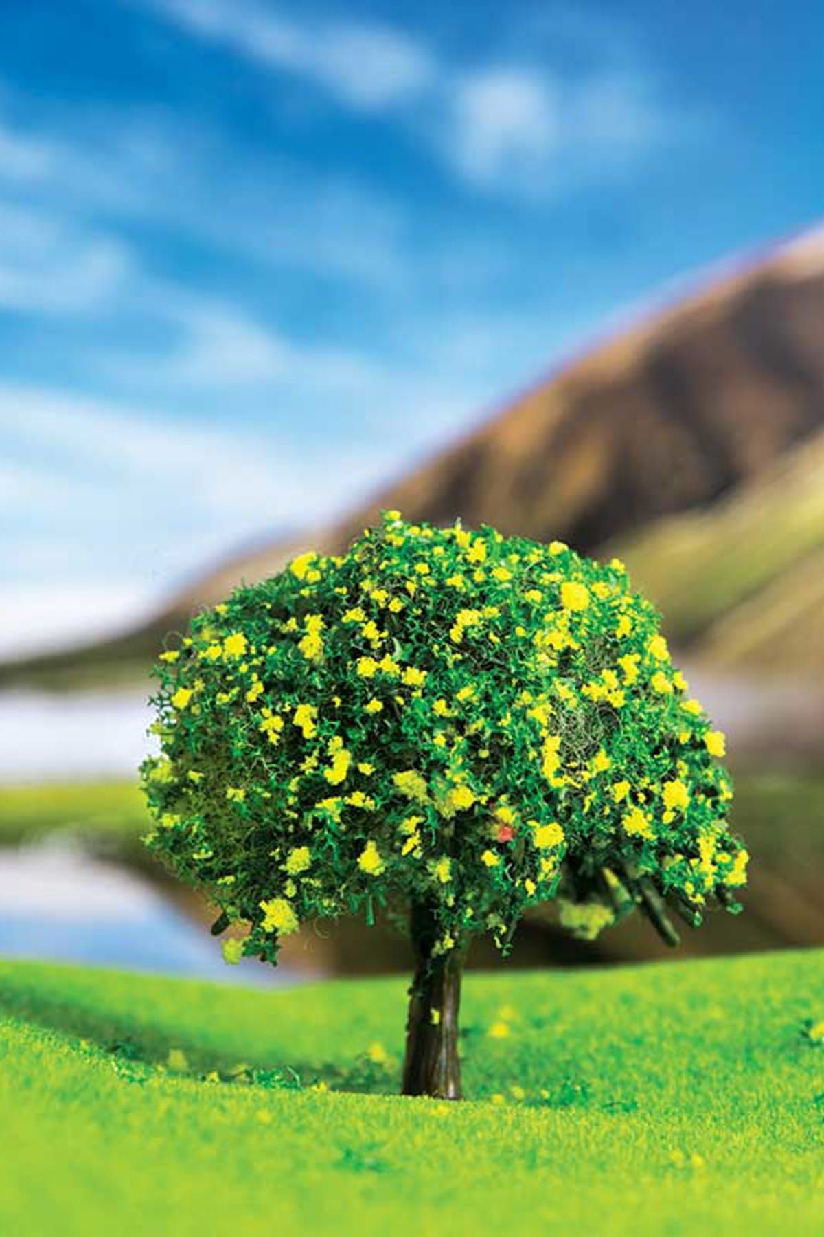 Studio Designs Maket Sarı Çiçekli Ağaç 5,5cm - 2'li