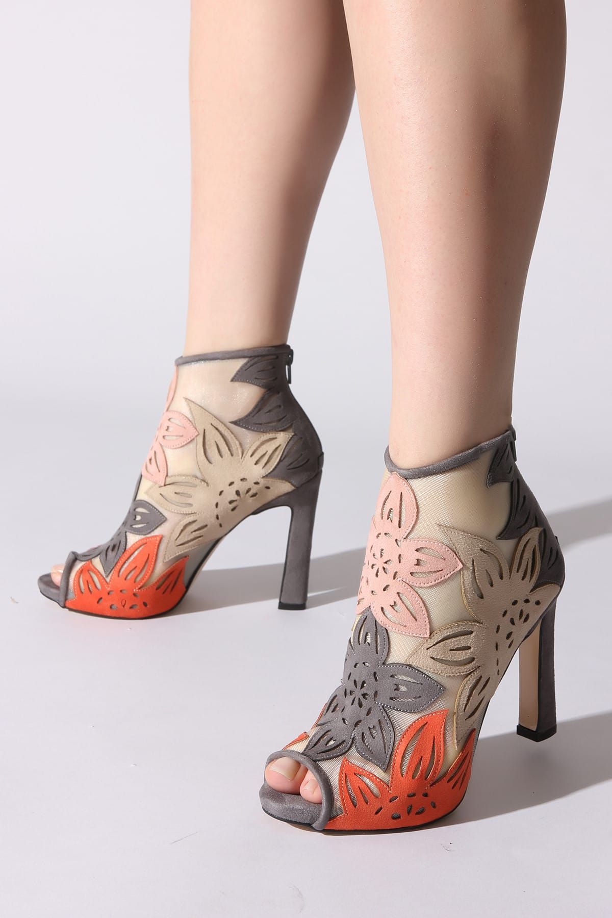 Rovigo Gri Kadın Klasik Topuklu Ayakkabı 11110388958-01