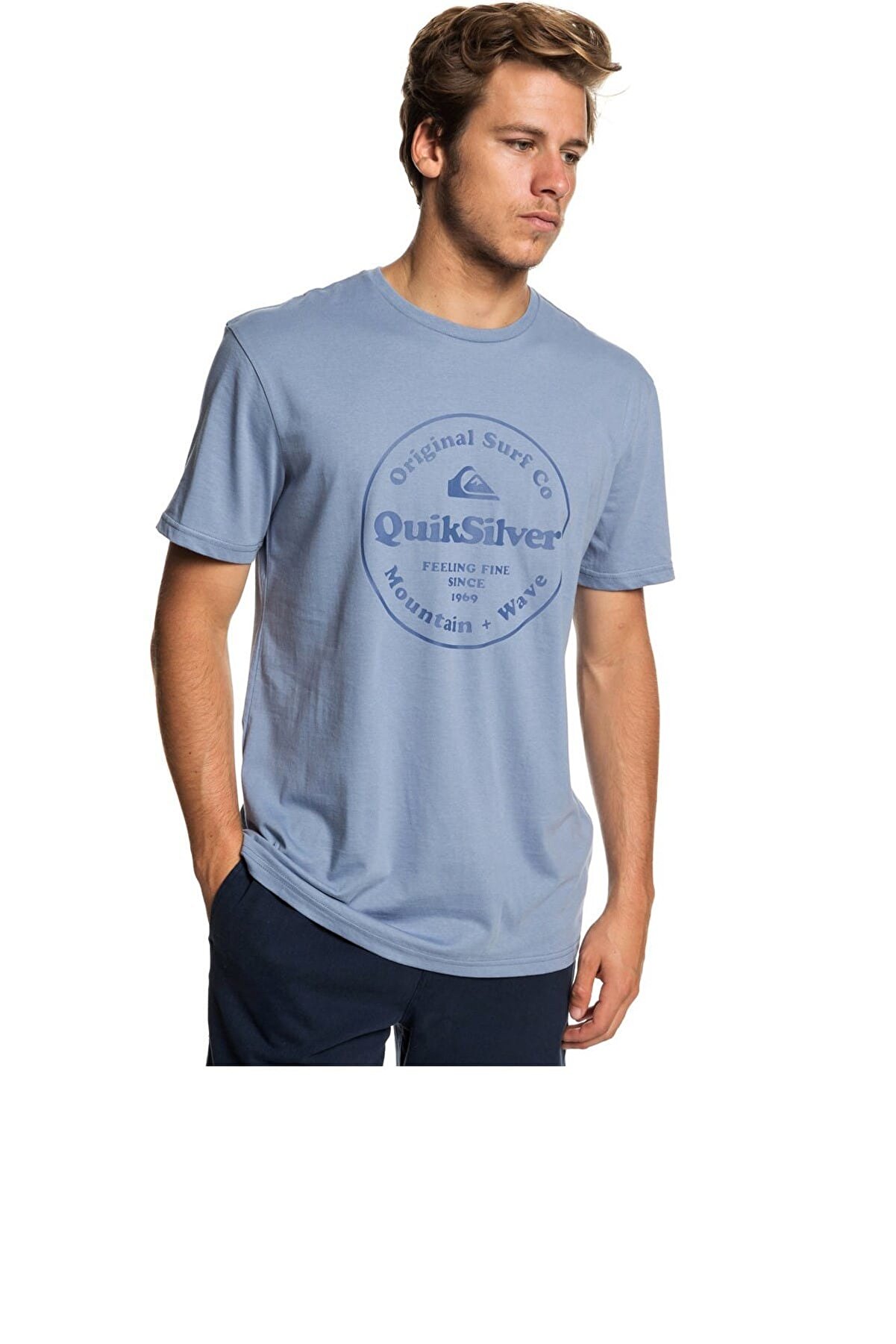 Quiksilver SCRTINGREDIENSS M TEES Açık Mavi Erkek T-Shirt 100415738