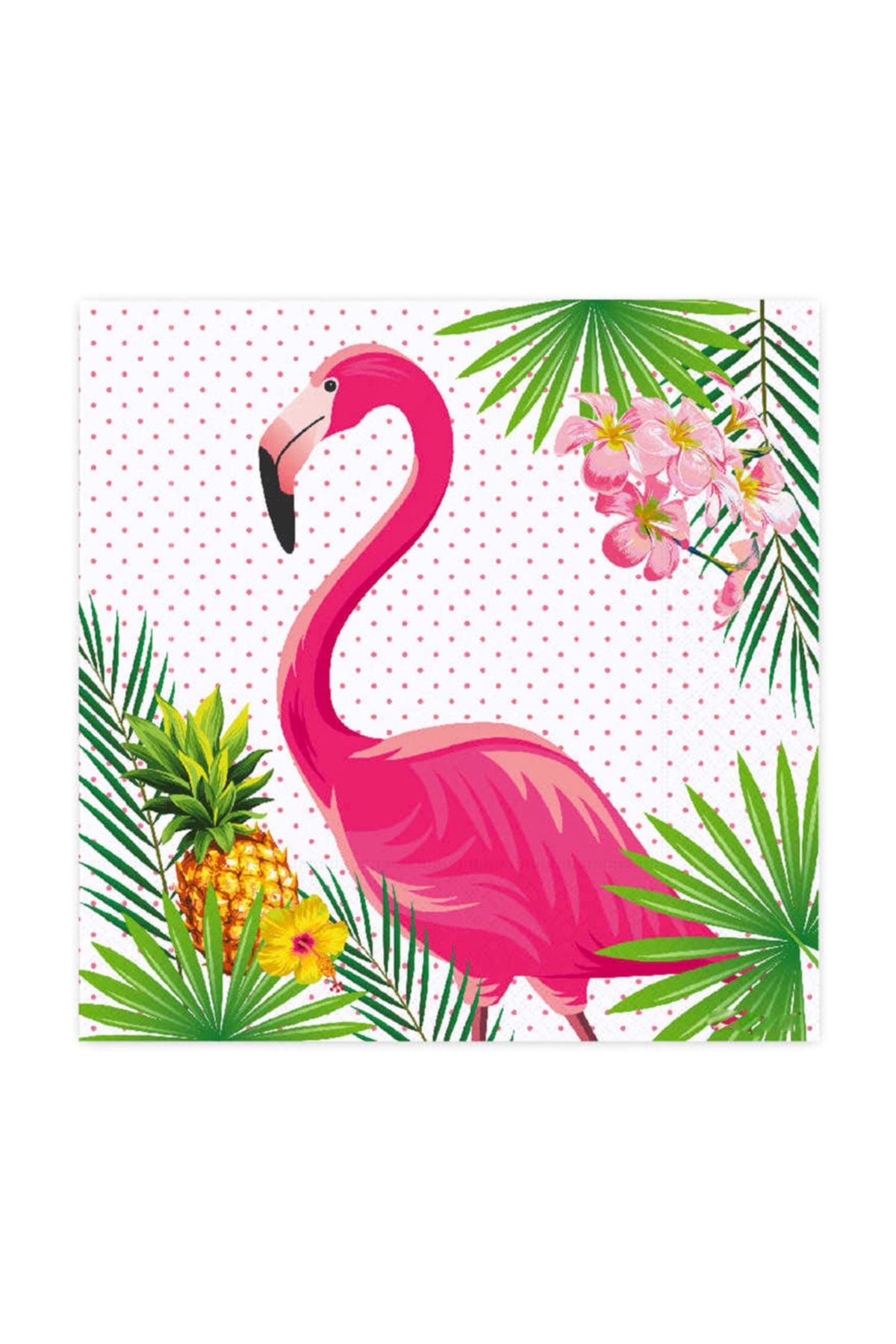 TT Tahtakale Toptancıları Flamingo Temalı Kağıt Peçete 33 CM X 33 CM  (16 Adet)