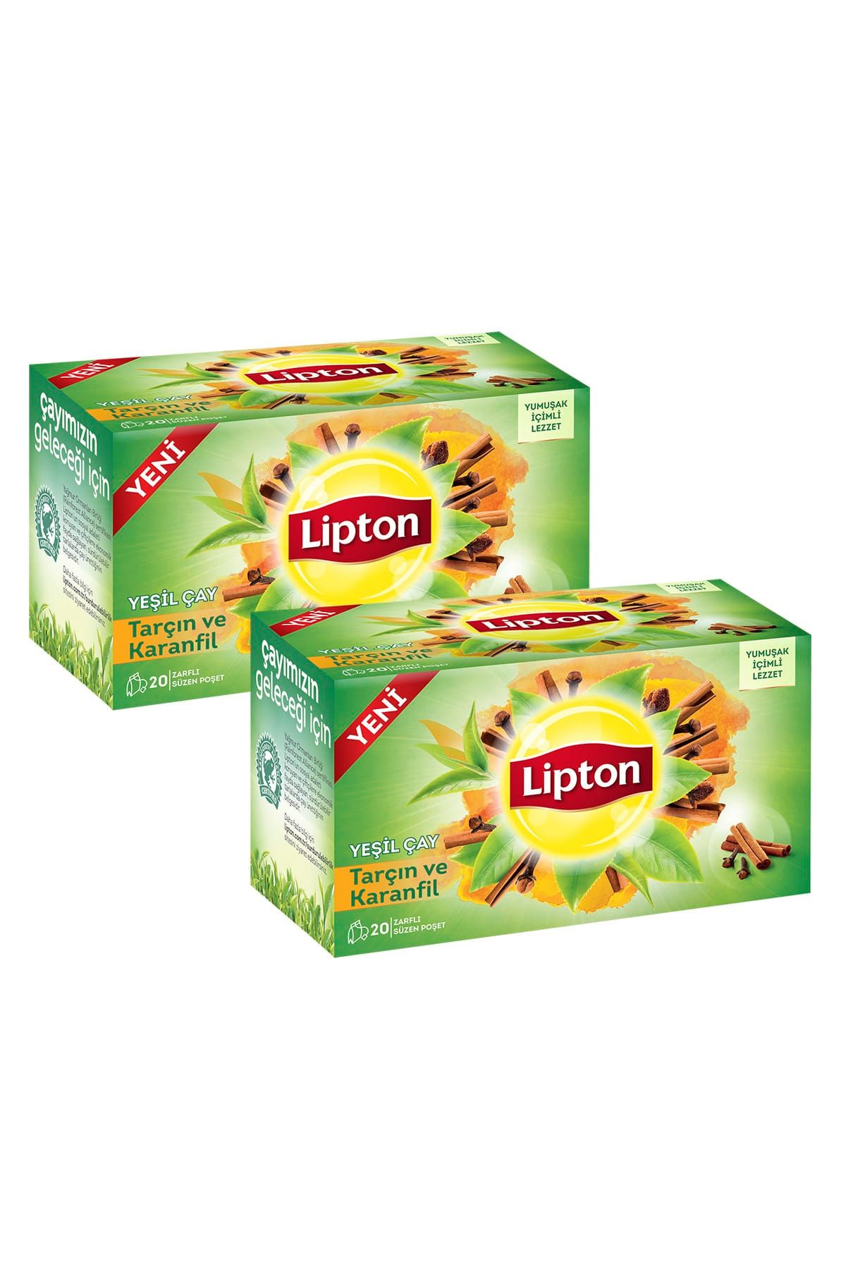 Lipton Bardak Poşet Çay  -Karanfil Tarçın Karışımlı Bitki Çayı 2'li Paket