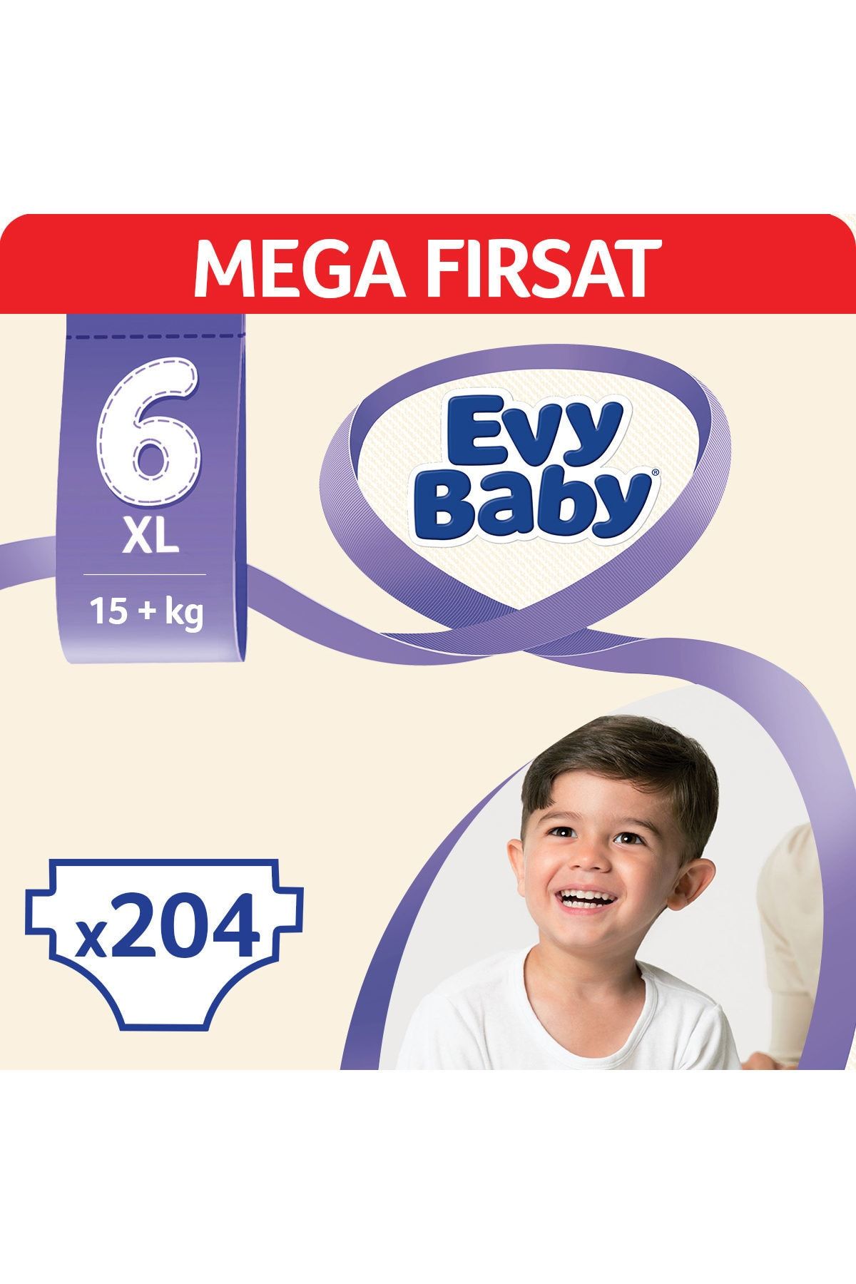 Evy Baby Bebek Bezi 6 Beden Mega Fırsat 204 Adet