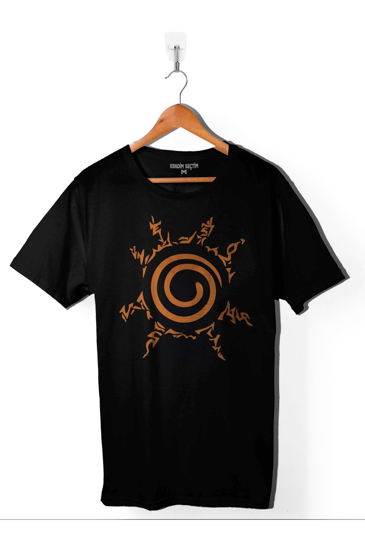 Kendim Seçtim Kyuubı Seal Of Naruto Jınchuurıkı Logo Erkek Tişört