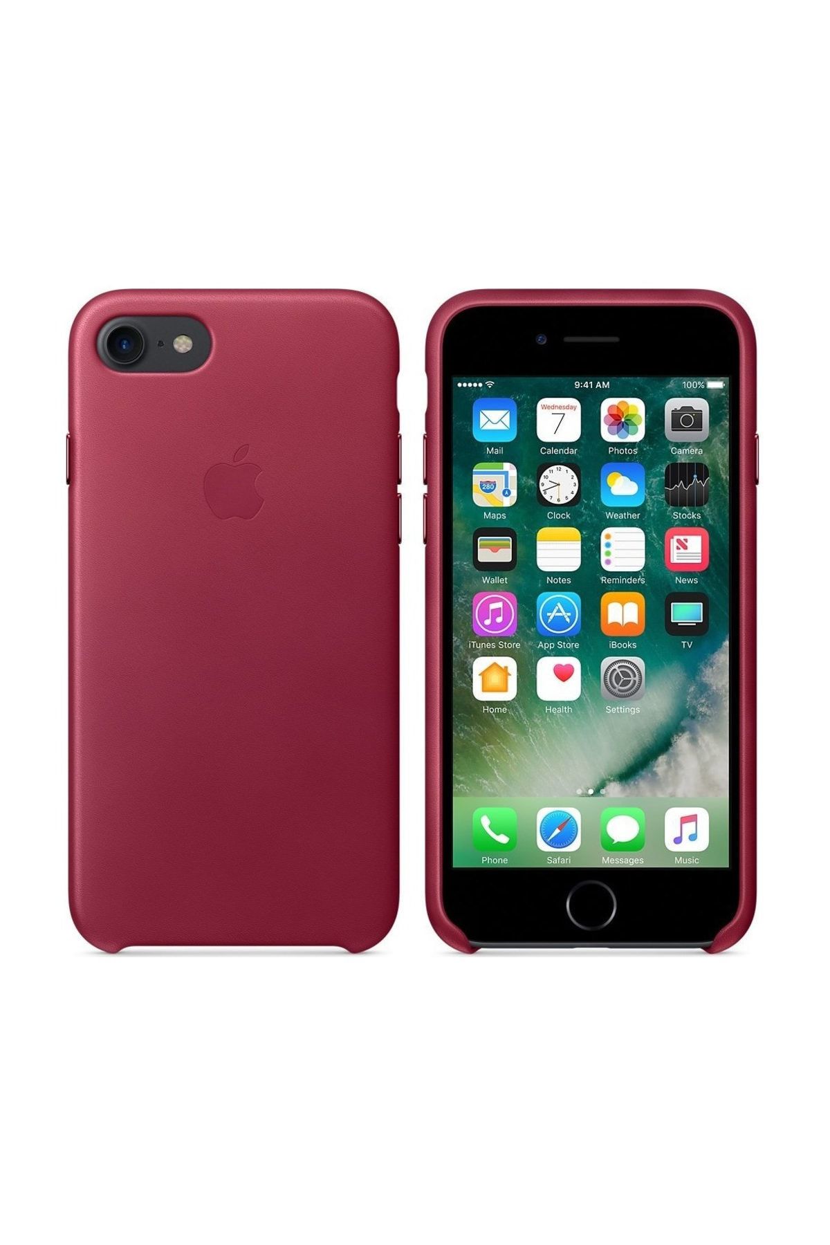 Apple Iphone 7/8 Berry Deri Kılıf