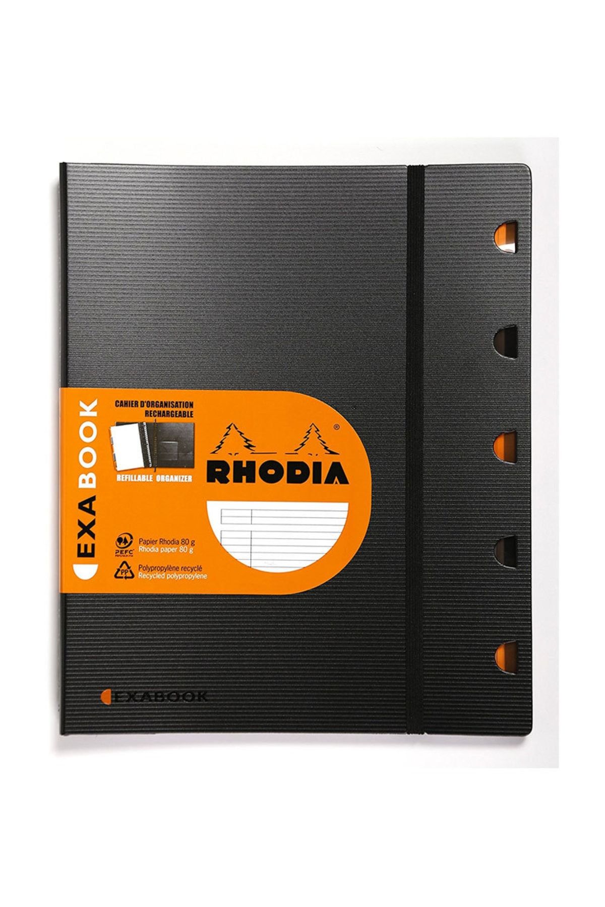 Rhodia Siyah A4 Çizgili Fonksyonel Defter Rc132146