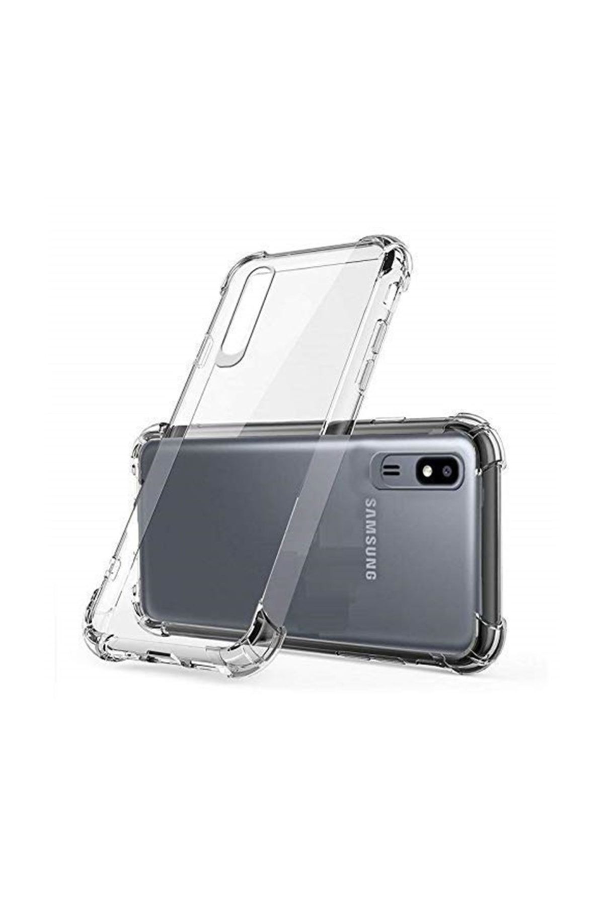 Telefon Aksesuarları Zengin Çarşım Samsung A2 Core Ultra İnce Şeffaf Airbag Anti Şok Silikon Kılıf - Şeffaf