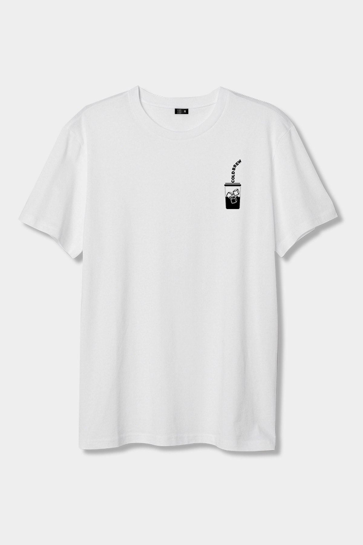 Slush Jobs Unisex Beyaz Cold Brew T-Shirt SLS7454CB