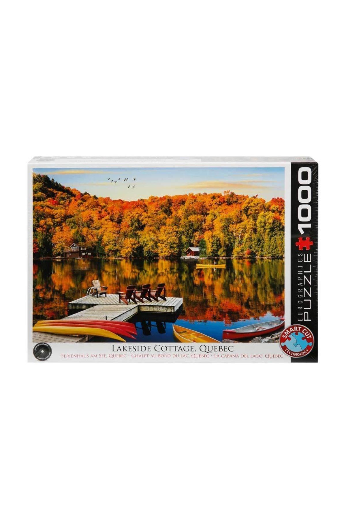Eurographics 1000 Parça Puzzle : Lakeside Cottage, Quebec