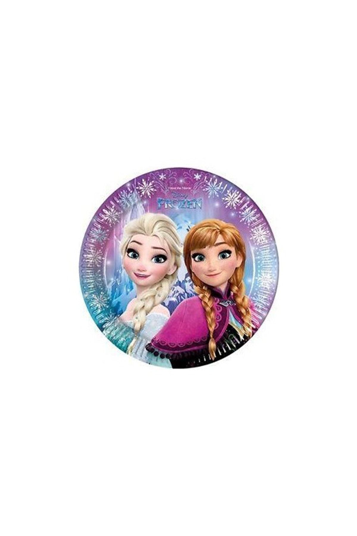 Parti Dolabı Elsa Frozen 8li Tabak 23cm Doğum Günü Parti Tabağı