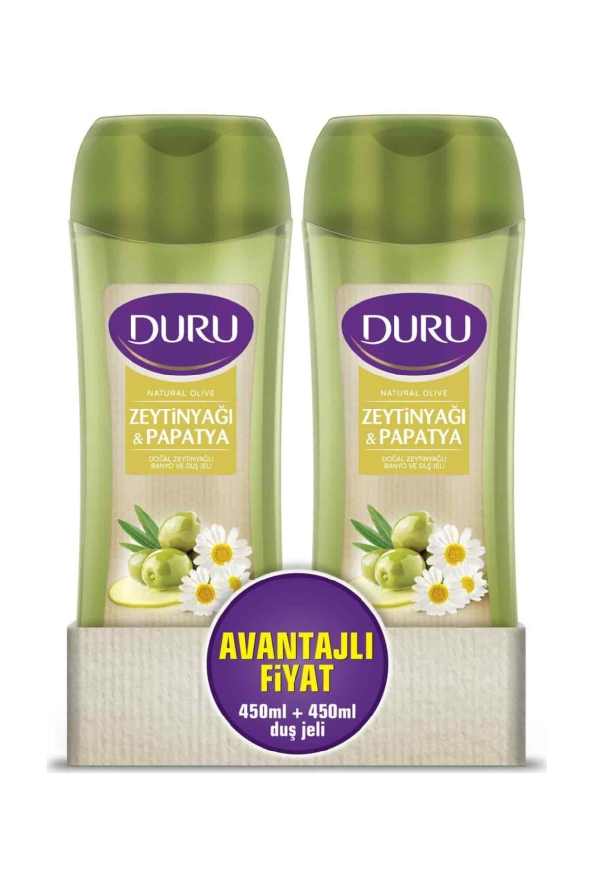 Duru Natural Olive Papatya Duş Jeli 450 ml & 450 ml