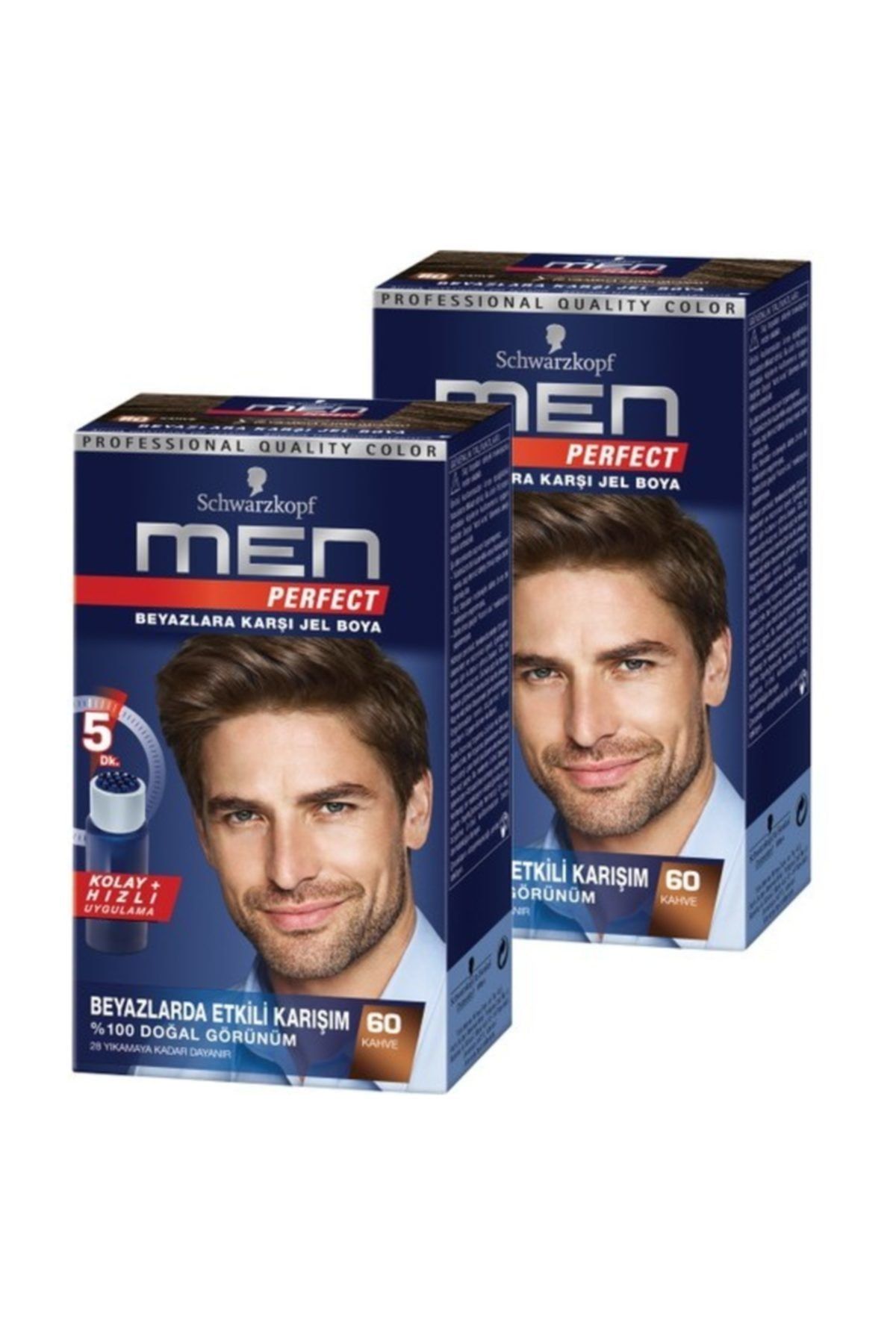 Men Perfect Saç Boyası 60 - Kahve 80 ml X 2 Adet