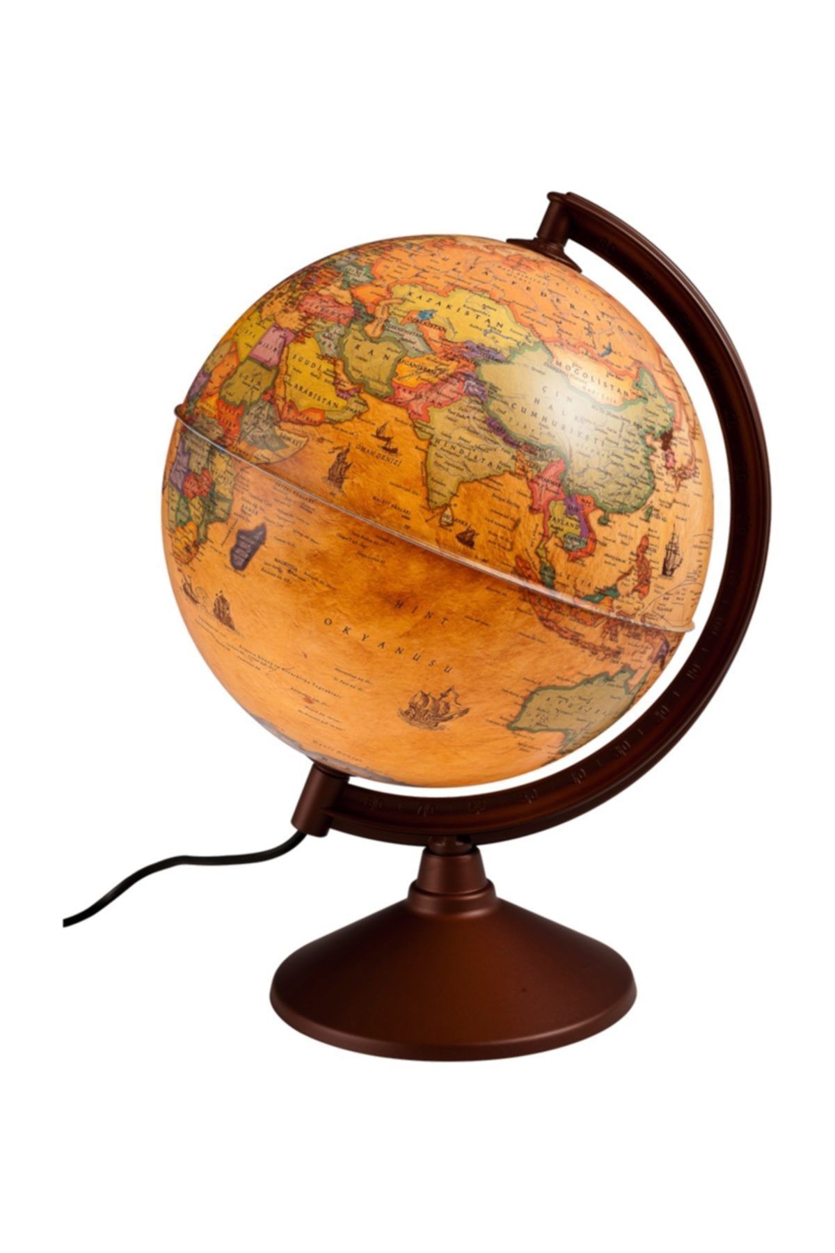 Smartfox Gürbüz Işıklı Antik Küre/dünya Küresi 26cm + Bilgi Çarkı - 44261