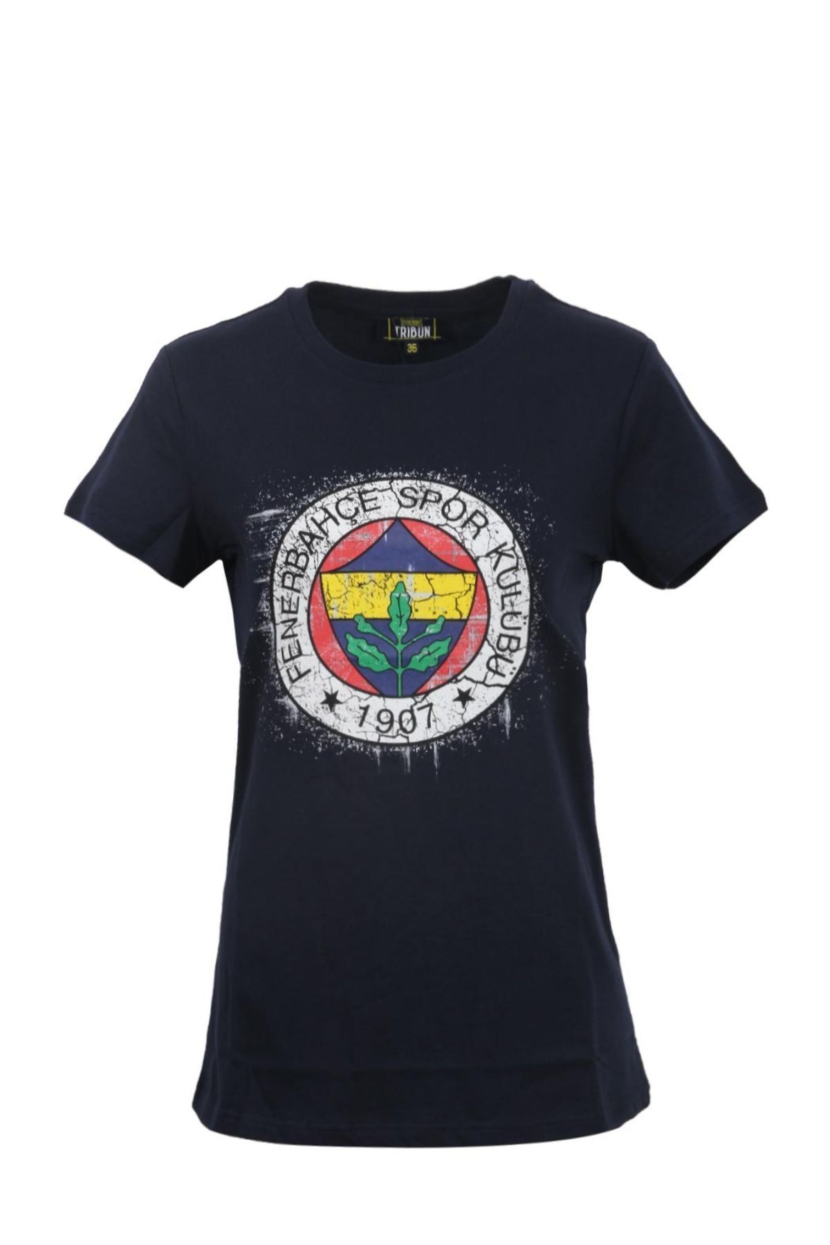 Fenerbahçe Kadın Tribün Renkli Logo Tshirt