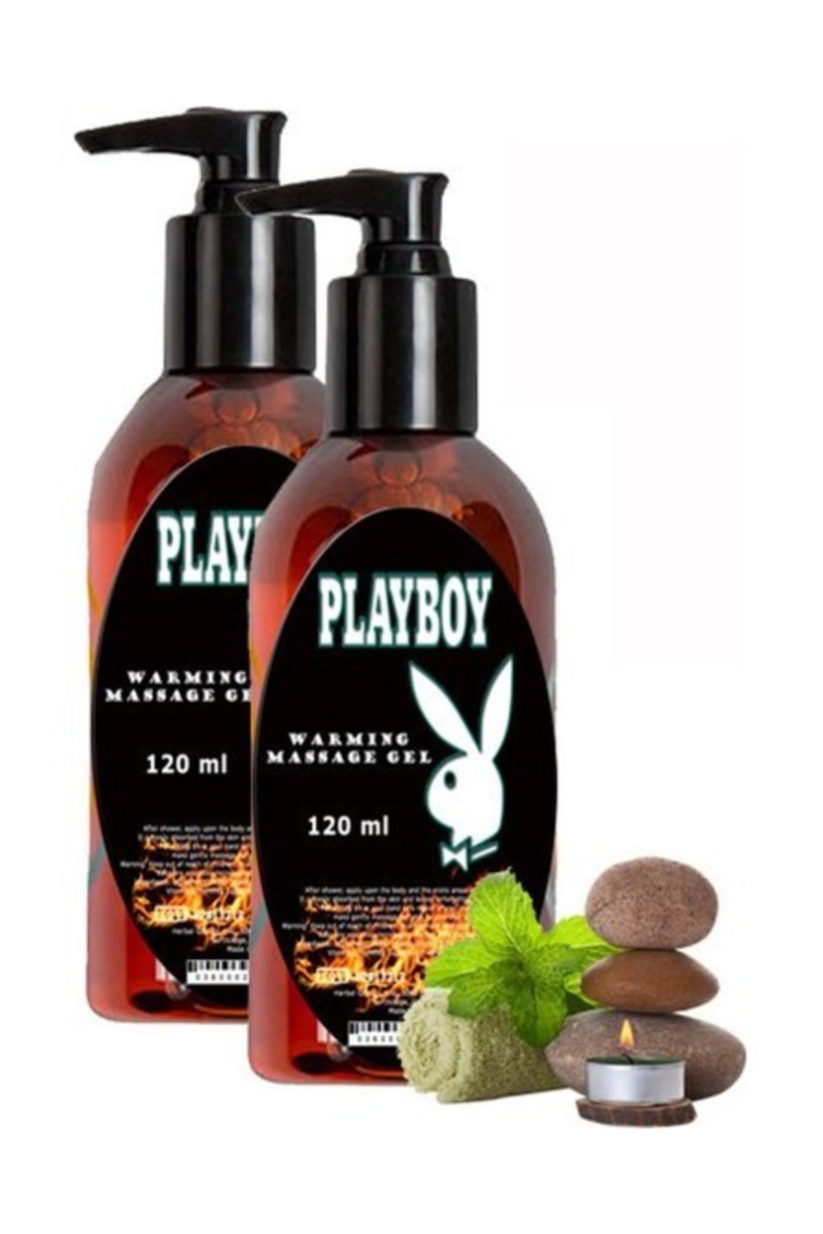 Playboy Warming Massage Gel 2 Adet 120 ml Isıtıcılı, Rahatlatıcı, Kaydırıcı Tüm Vücut Masaj Jeli
