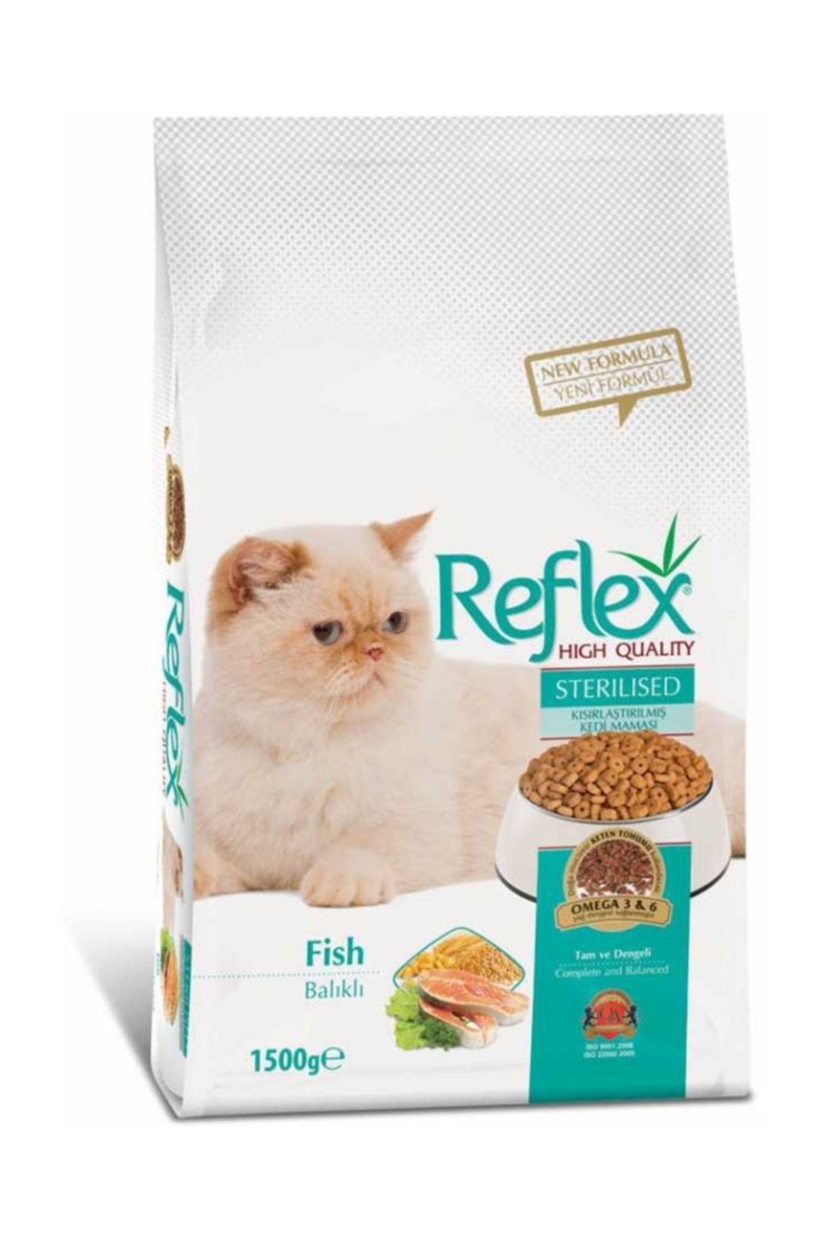 Reflex Sterilised Kısırlaştırılmış Balıklı 1,5 kg Kedi Maması (original)