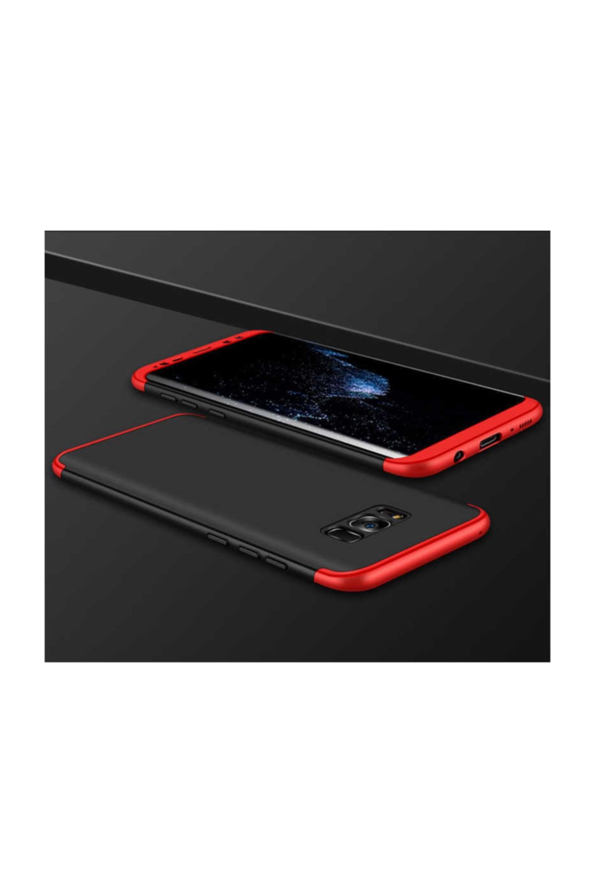 Anka Cep Cep Telefonu Aksesuarları Galaxy S8 Plus Kılıf 360 Derece Tam Koruma 3 Parça Ays Kapak