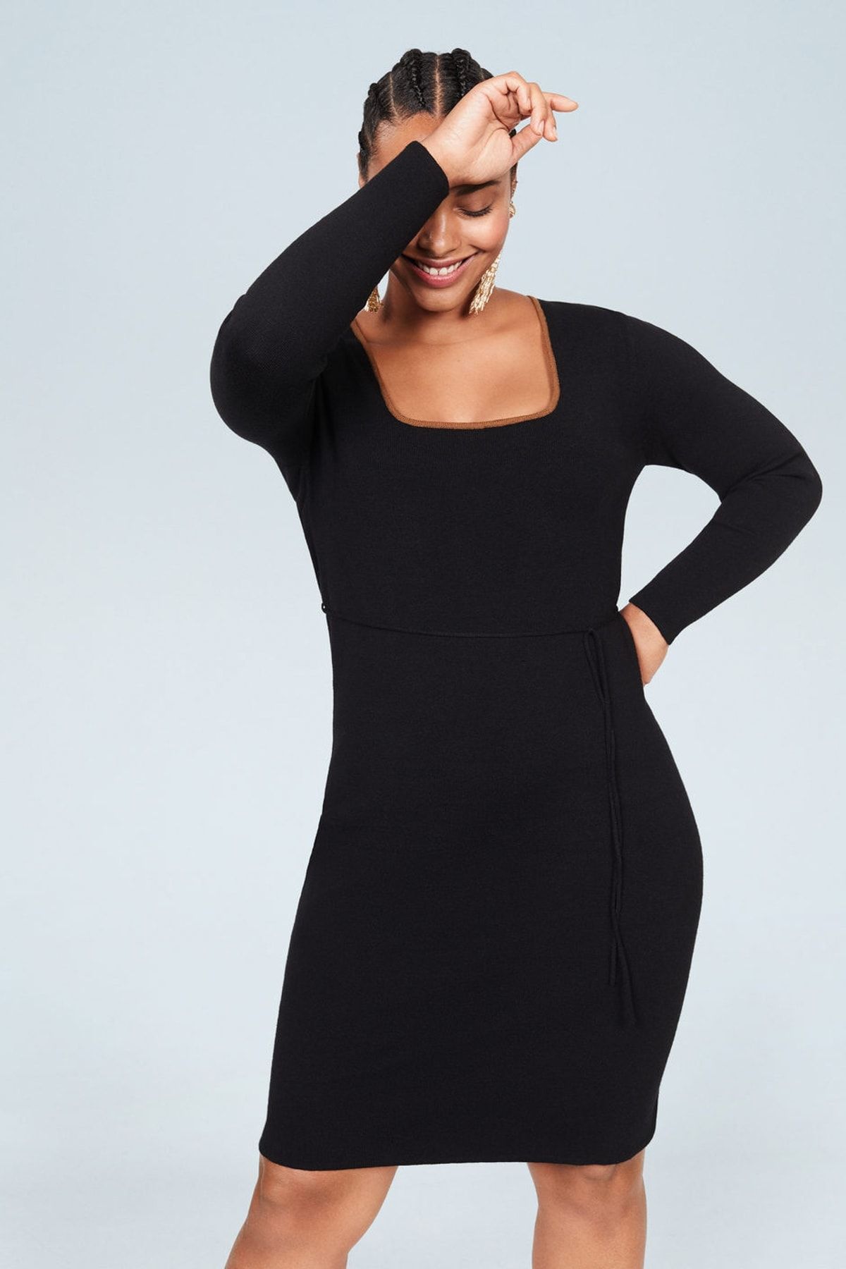 Violeta by MANGO Kadın Siyah Kontrast Süslemeli Elbise 67060026