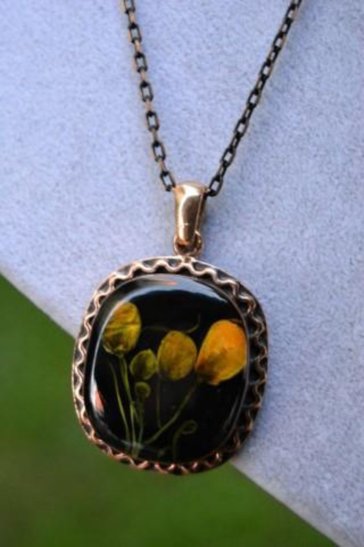 Stoneage Jewellery Kuru Çiçek Bayan Kolye