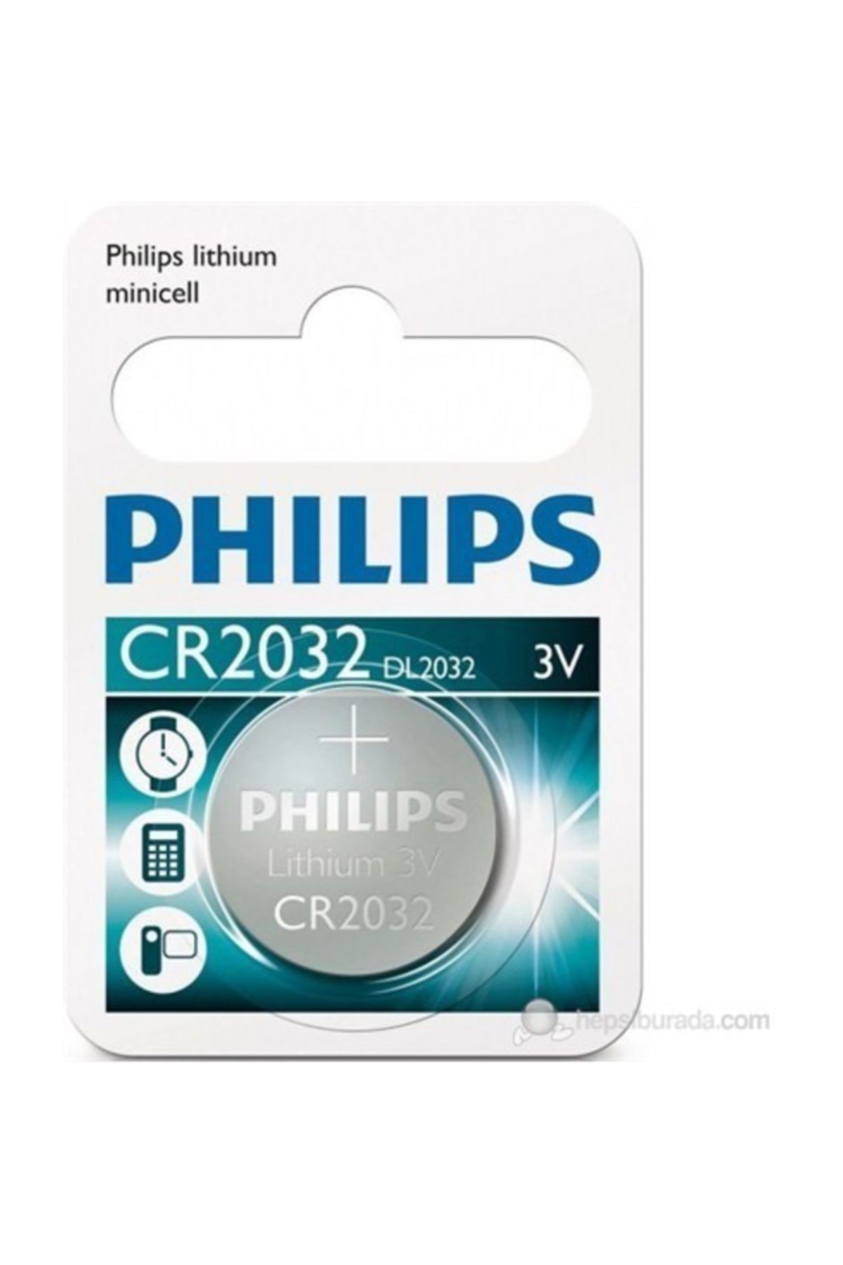 Philips Cr 2032 Lithium Battery 3v. Cr2032