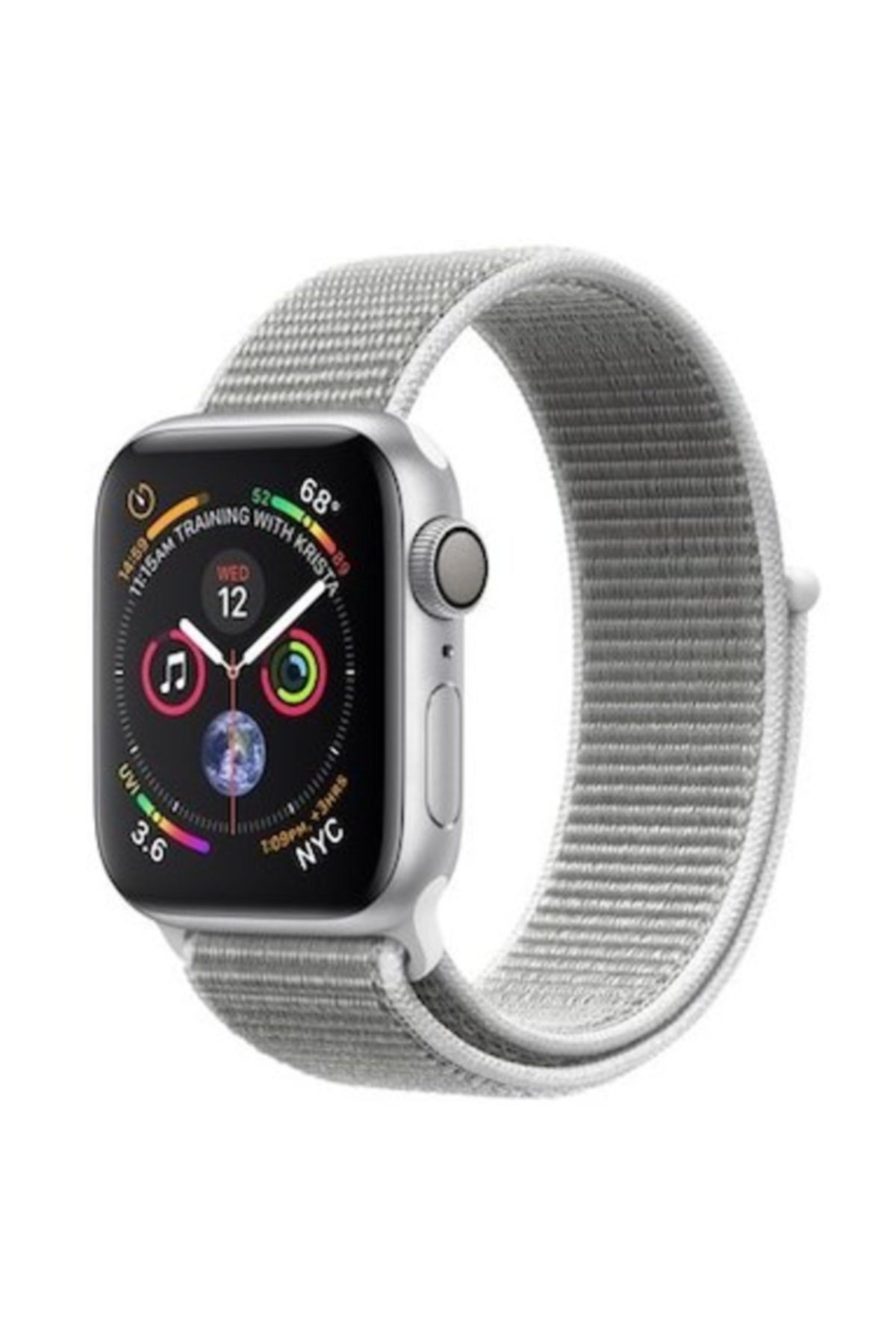 Apple Watch S4 Gps, 40mm Silver Aluminium With Seashell Mu652tu/a