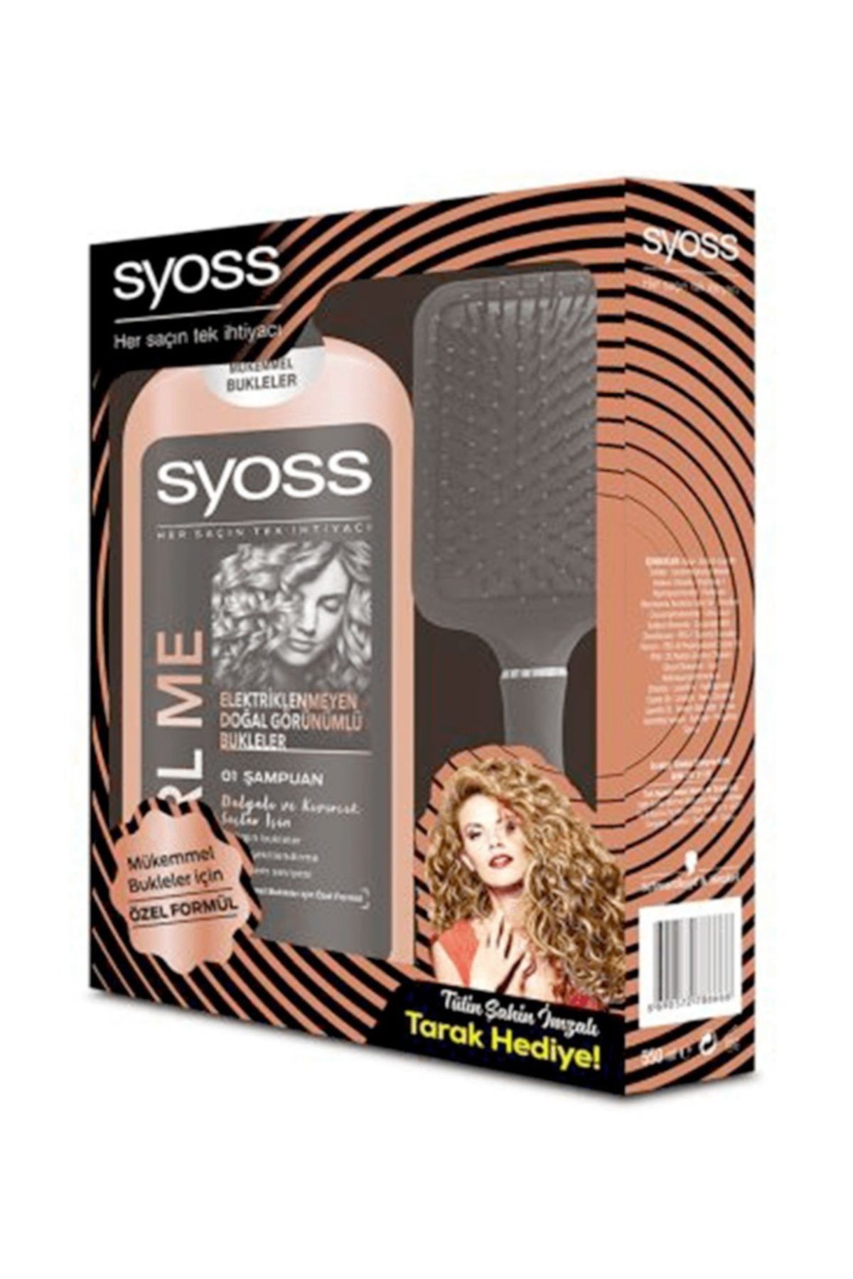 Syoss Curl Me Şampuan 550 ml+Tülin Şahin Tarak