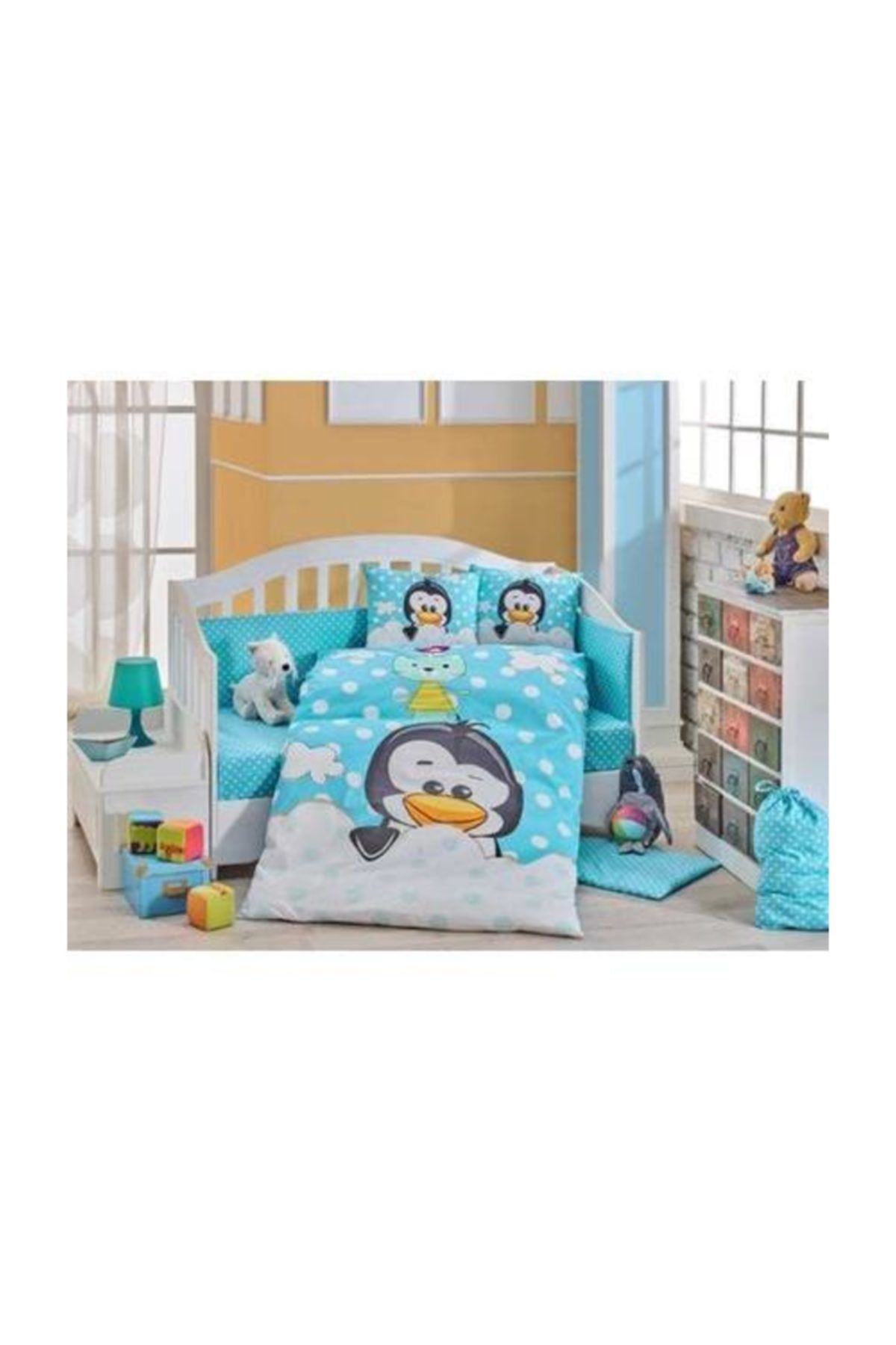 Hobby Penguin Mavi Bebek Uyku Seti