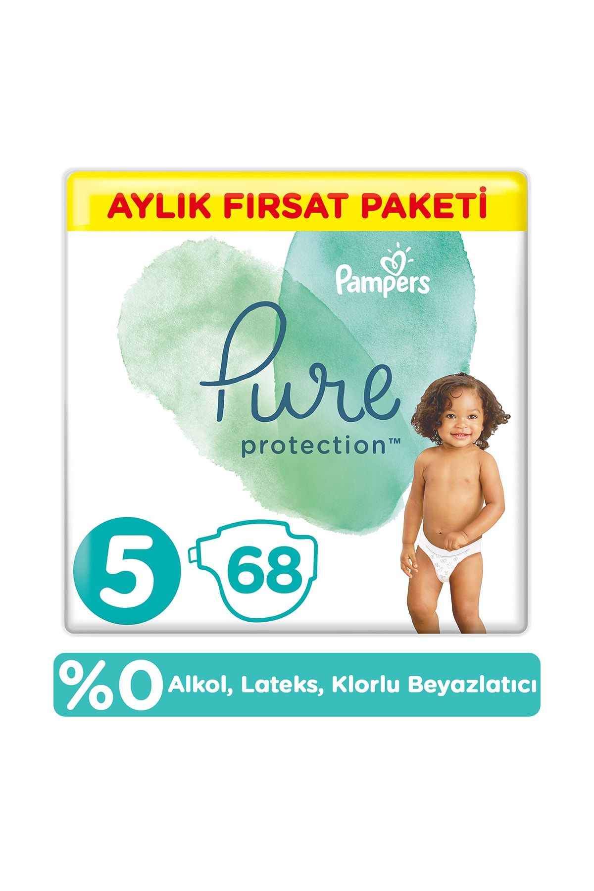 Prima Pure Bebek Bezi 5 Beden 68 Adet Aylık Fırsat Paketi