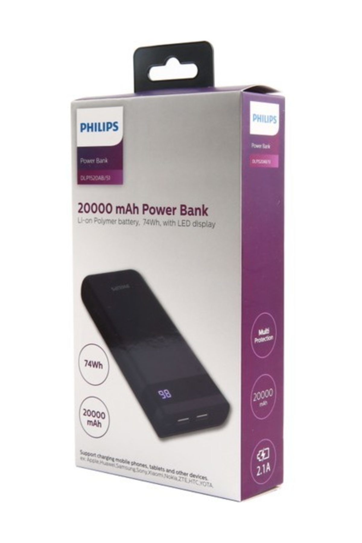 Philips 74wh Led Ekran 20.000 Mah Taşınabilir Hızlı Şarj Cihazı