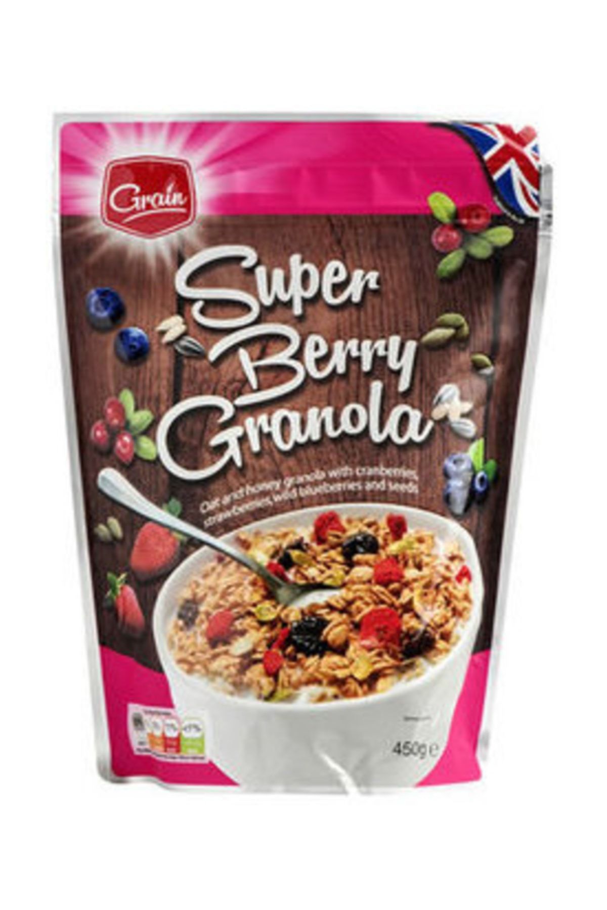 Granola Grain Super Berry Müsli Gevrek 450 gr