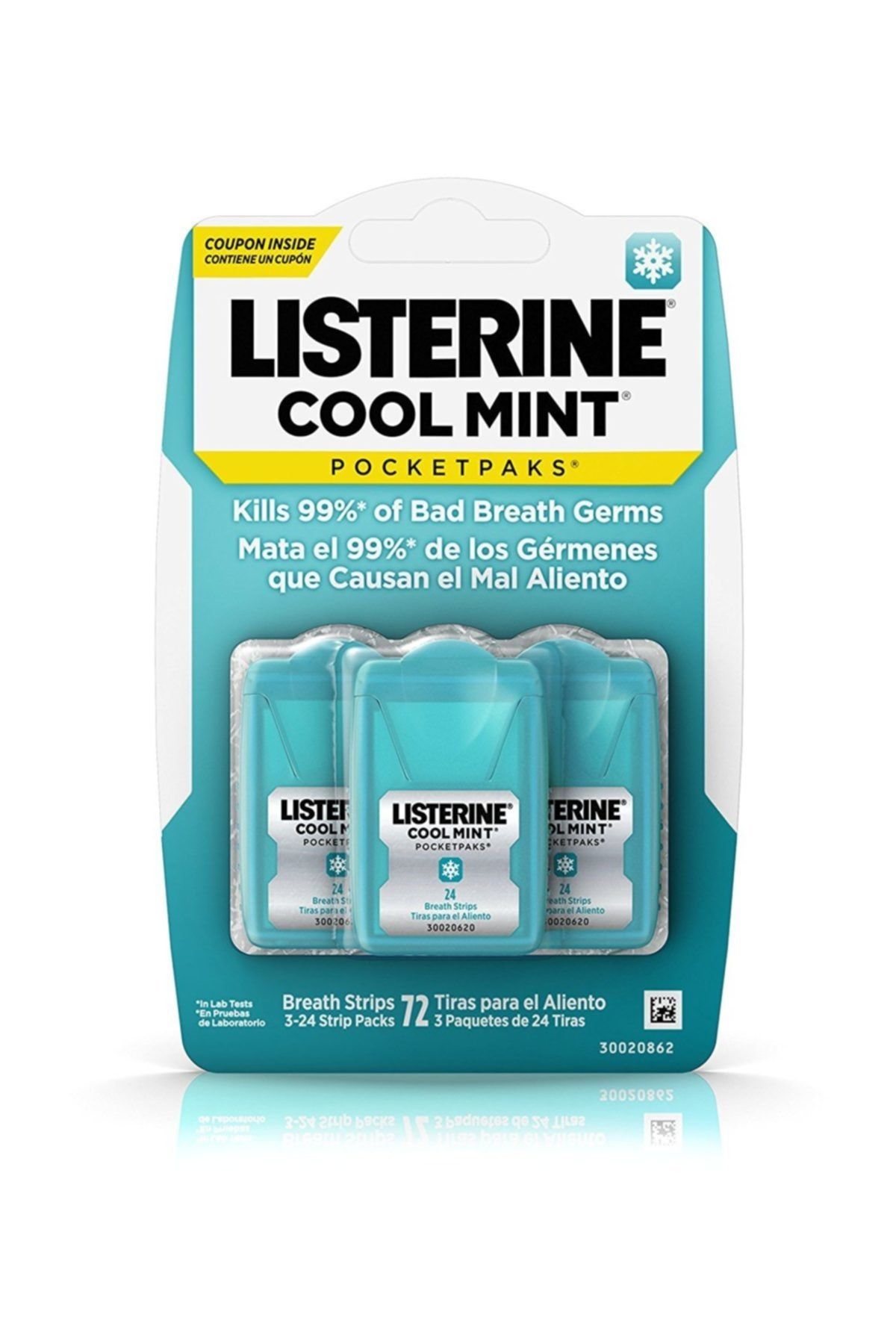 Listerine Cool Mint Pocketpaks 72 Adet