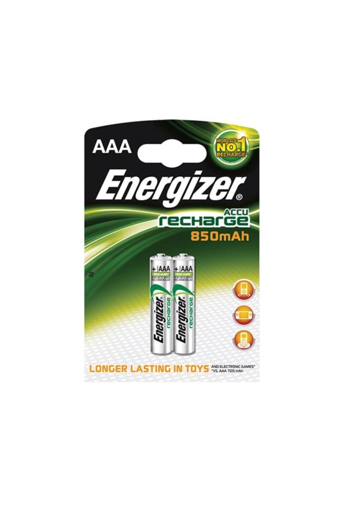 Energizer (e7-9964) Şarjlı 850 Mah Aaa Ince Kalem Pil 2li Blister -