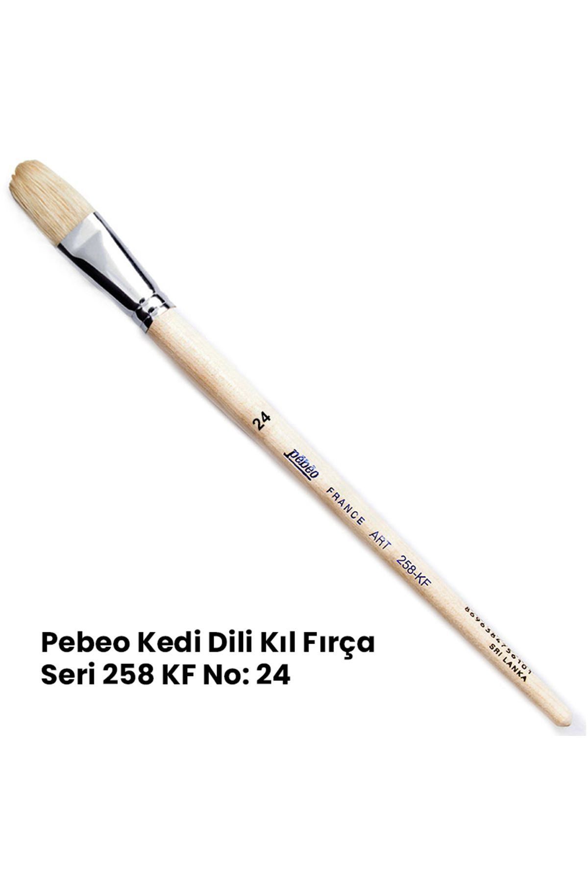 Pebeo 258KF Seri Kedi Dili Fırça No 24