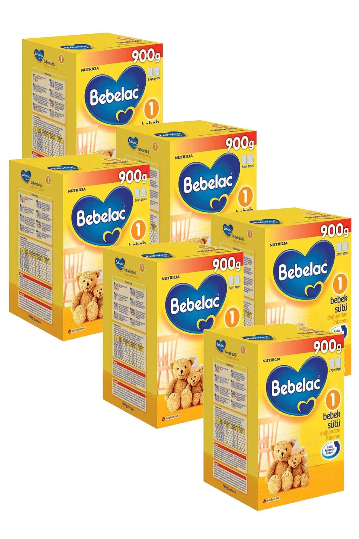 Bebelac 1 Devam Sütü 900 Gr - 6'lı Set