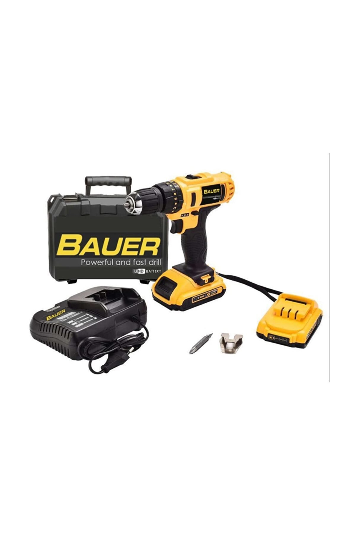 BAUER Power Tools 32 Volt 5.0 Amper Darbeli Çift Akülü Şarjlı Vidalama