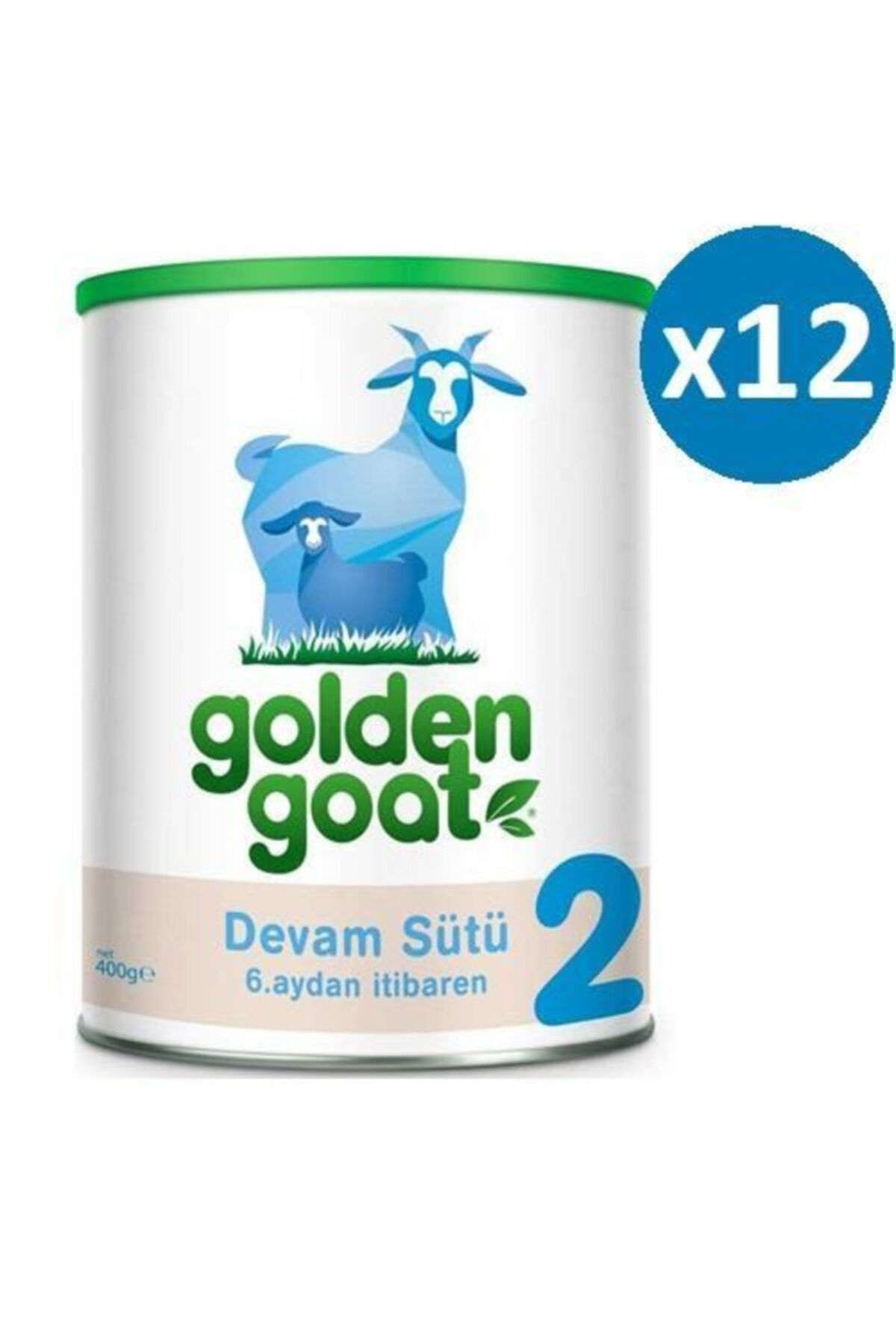 Golden Goat 2 Keçi Sütü Bazlı Devam Sütü 400 gr   12'li