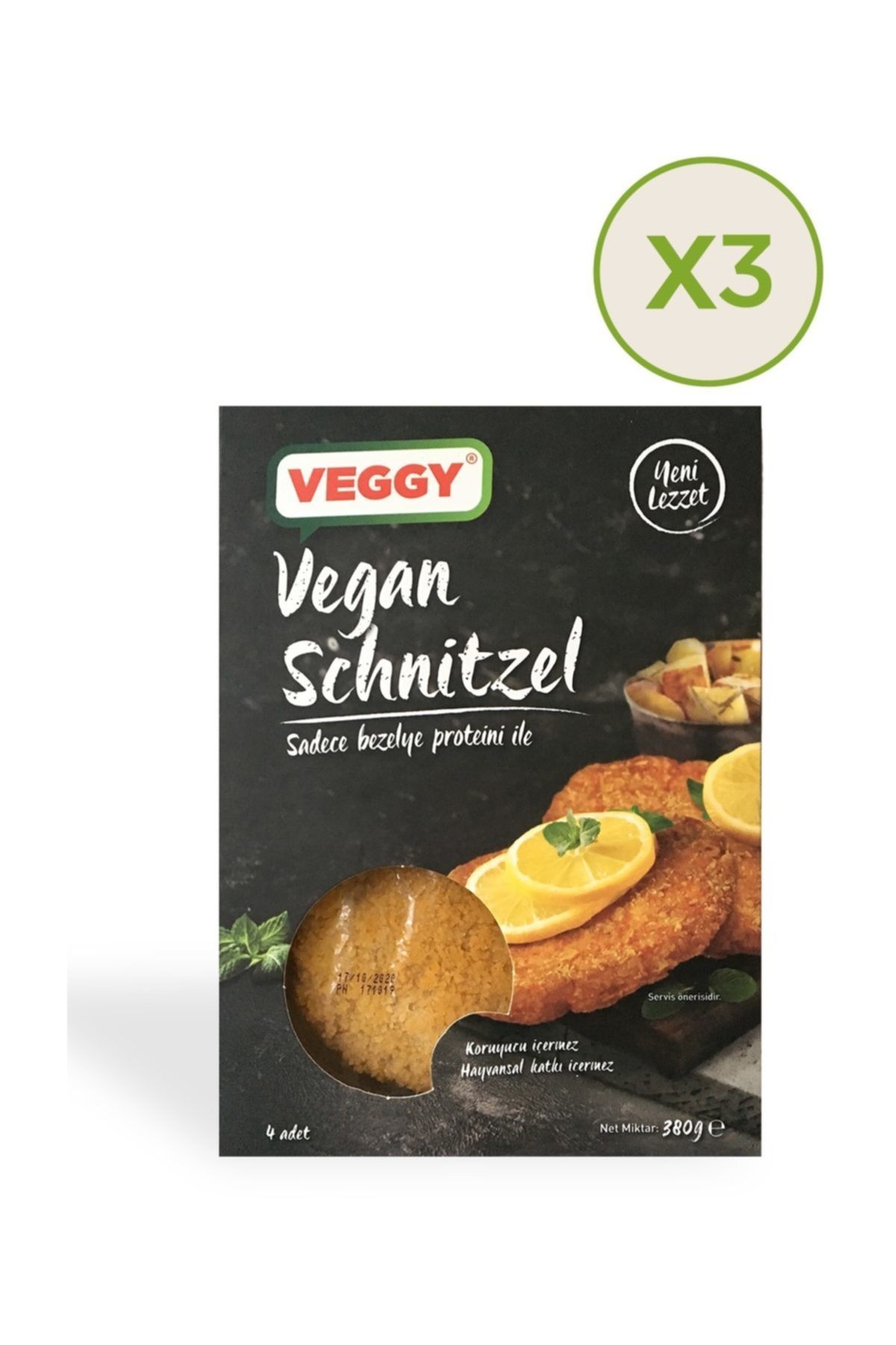 Veggy Vegan Schnitzel 380 Gr. X 3