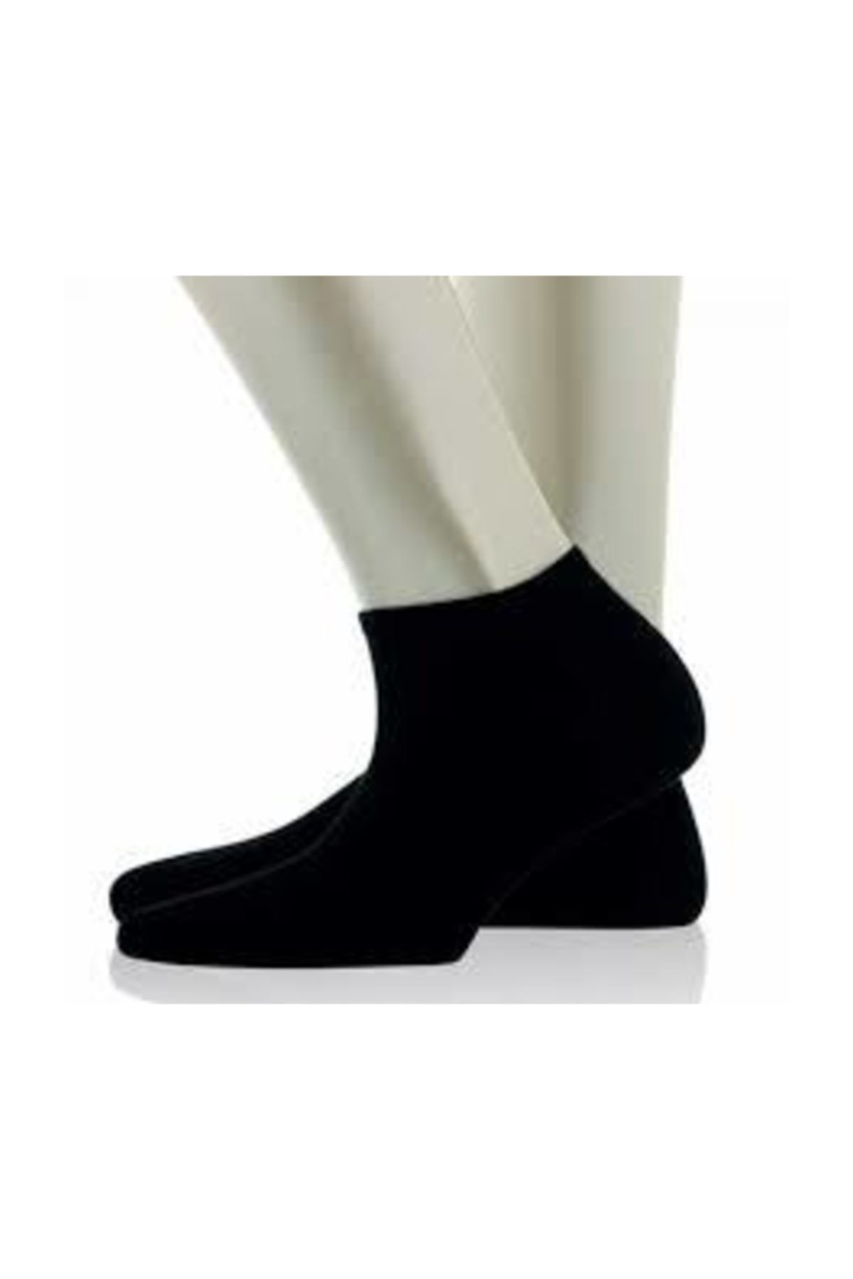 salarticaret 6 Çift Erkek Siyah Patik Çorap  Erkek Düz Renk Siyah Kısa Çorap Yazlık Çorap