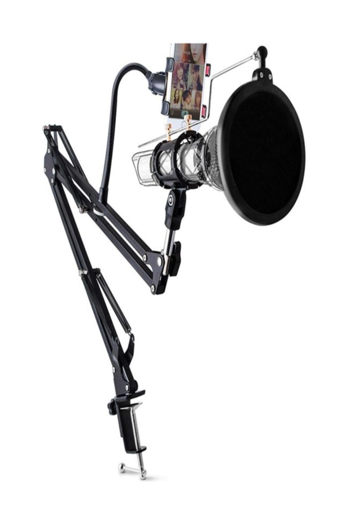 SAYWİN Profesyonel Stüdyo,youtuber Mikrofonu Standı,mikrofon Pop Filtre