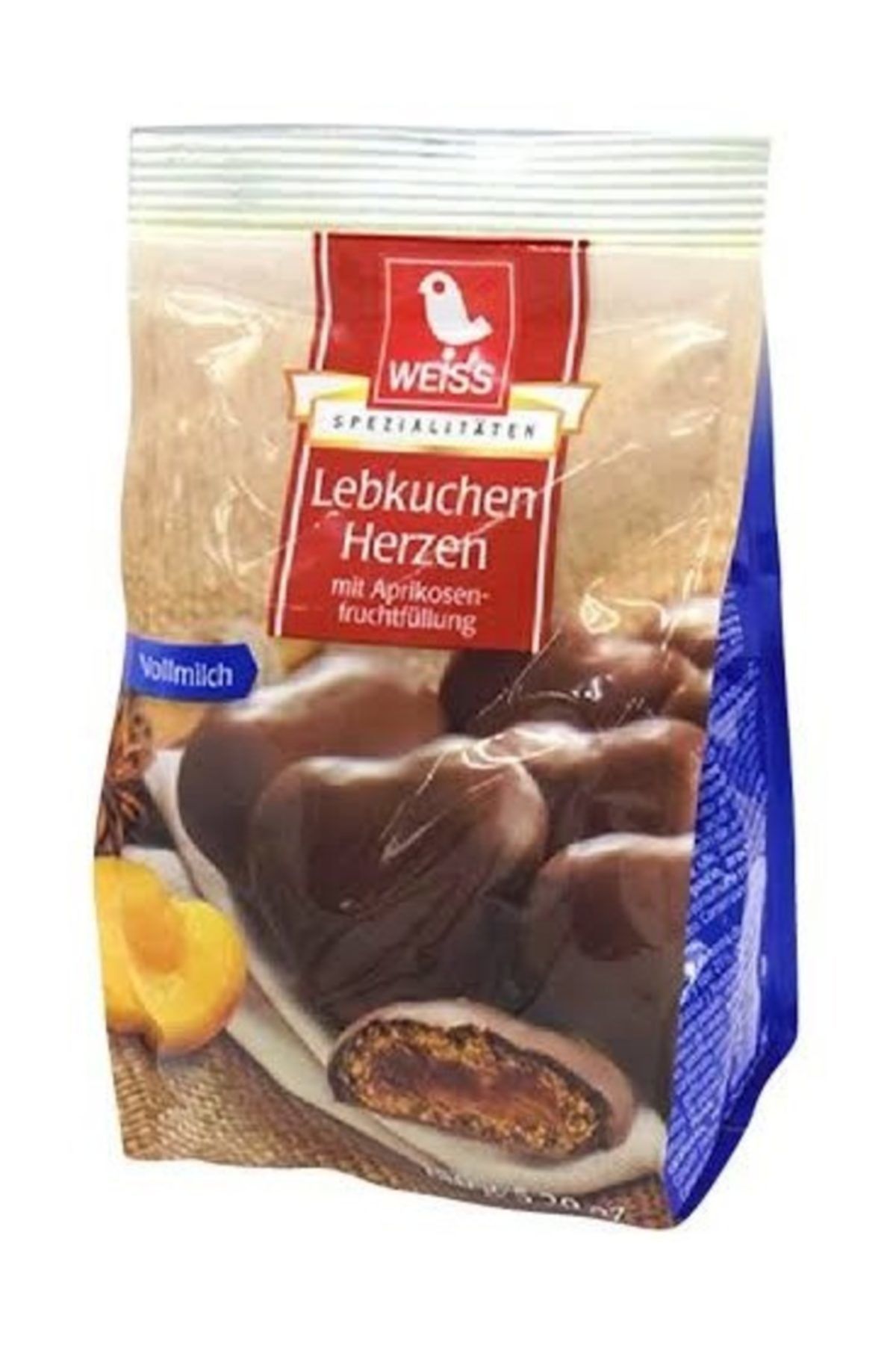 Nestle Weiss Lebkuchen Herzen Vollmilch Lepte Intergral 150gr