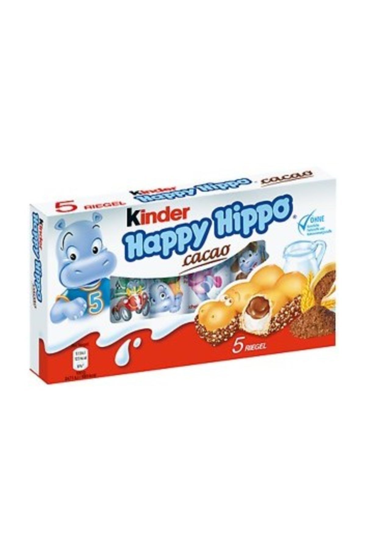 Kinder Happy Hippo Cacao 5 Rıegel Menşei