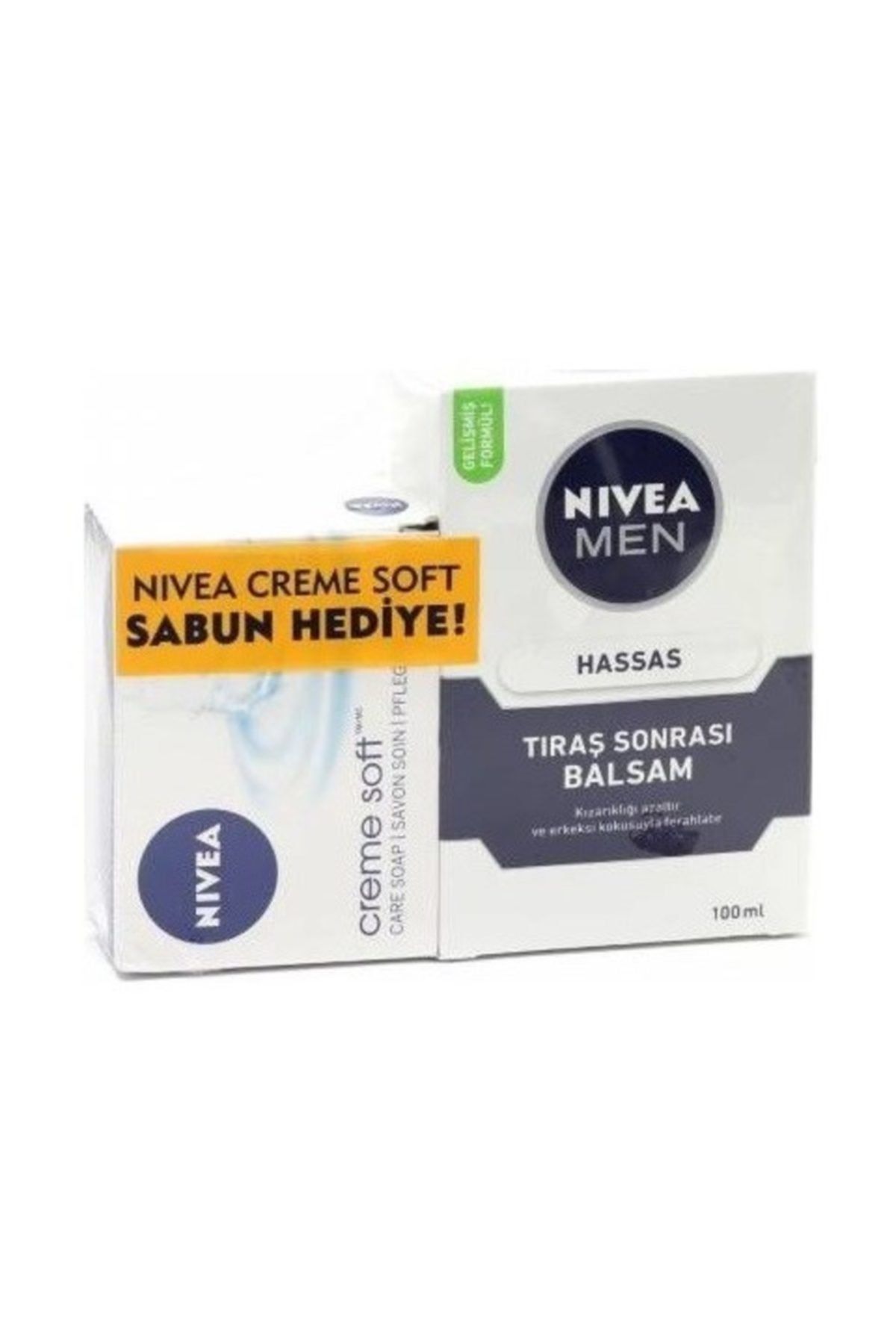 NIVEA Traş Sonrası Balsam 100 ml + Nıvea 100 gr Sabun