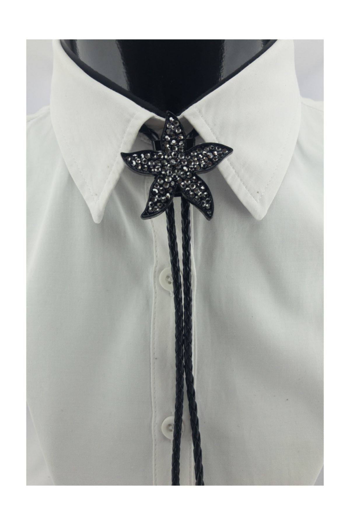 Zaim Aksesuar Taşlı Kovboy Kravatı ( Bolo Kravat)